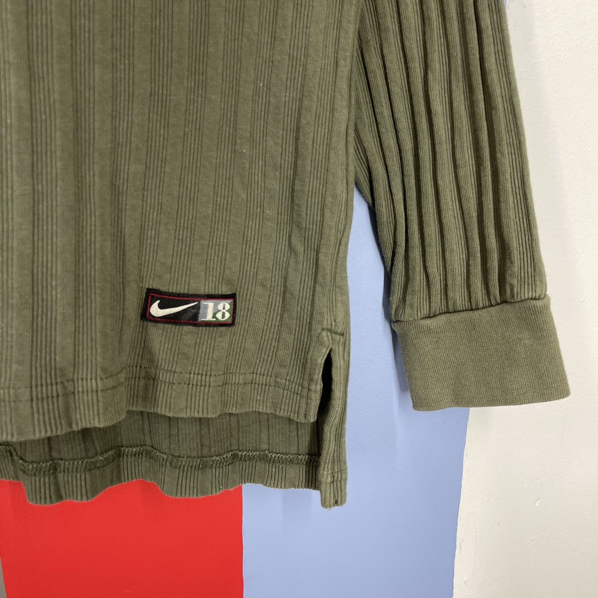 Nike Vintage NIKE GOLF Quilted Long Sleeve Polo Tees #1488/AY Size US L / EU 52-54 / 3 - 5 Thumbnail