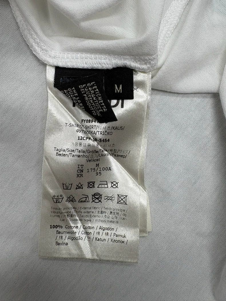 Fendi Fendi Short Sleeve Logo TShirt Size M Size US M / EU 48-50 / 2 - 7 Thumbnail