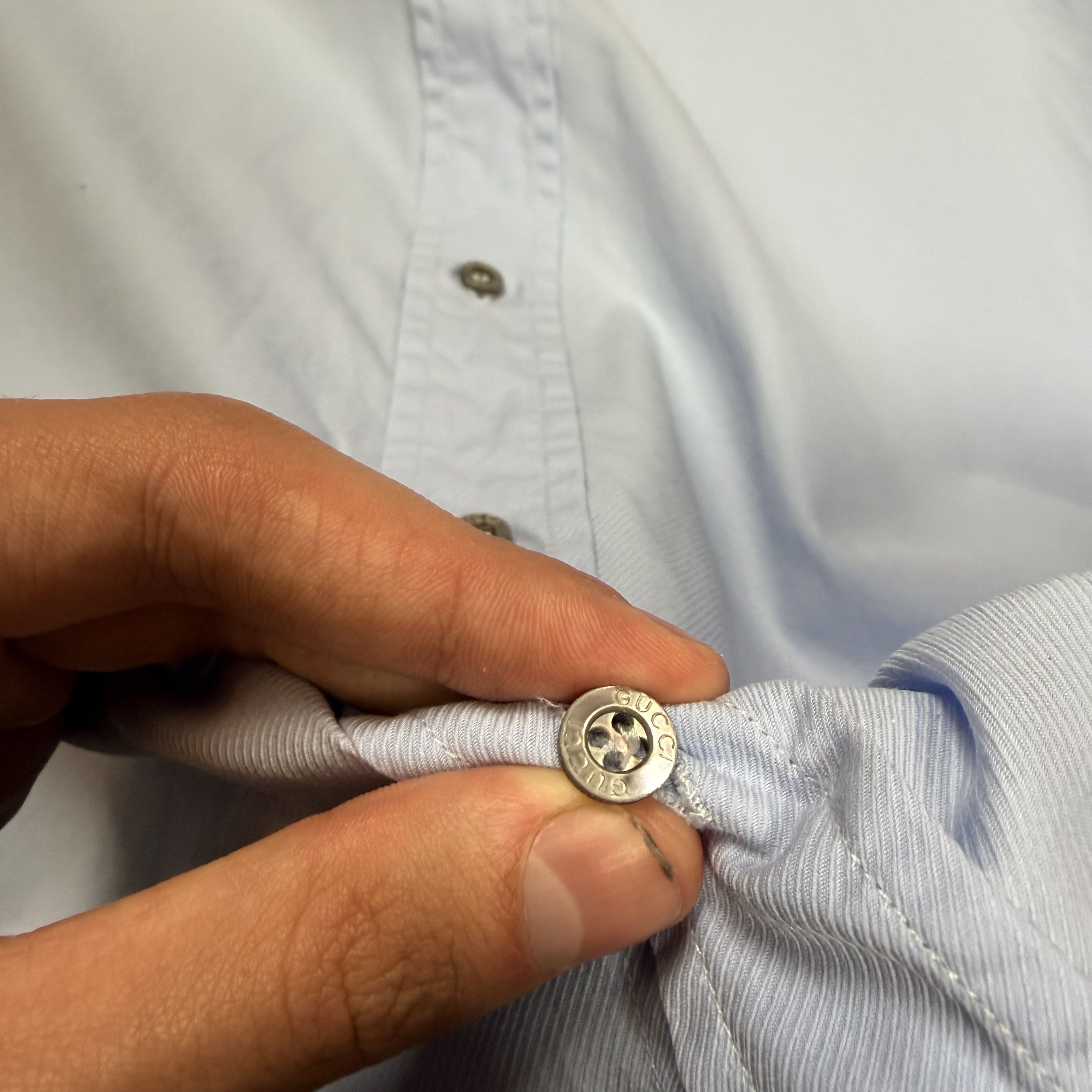 Gucci Gucci shirt blue Size US M / EU 48-50 / 2 - 9 Thumbnail