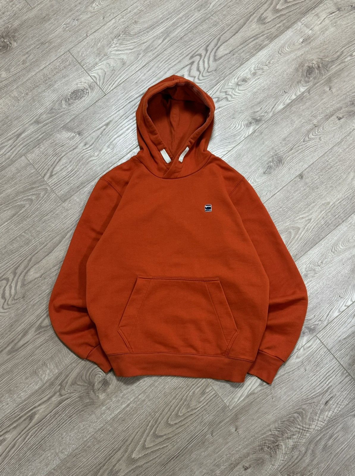 G-Star × Vintage Vintage G-Star Raw Y2K orange zip hoodie Size US L / EU 52-54 / 3 - 1 Thumbnail