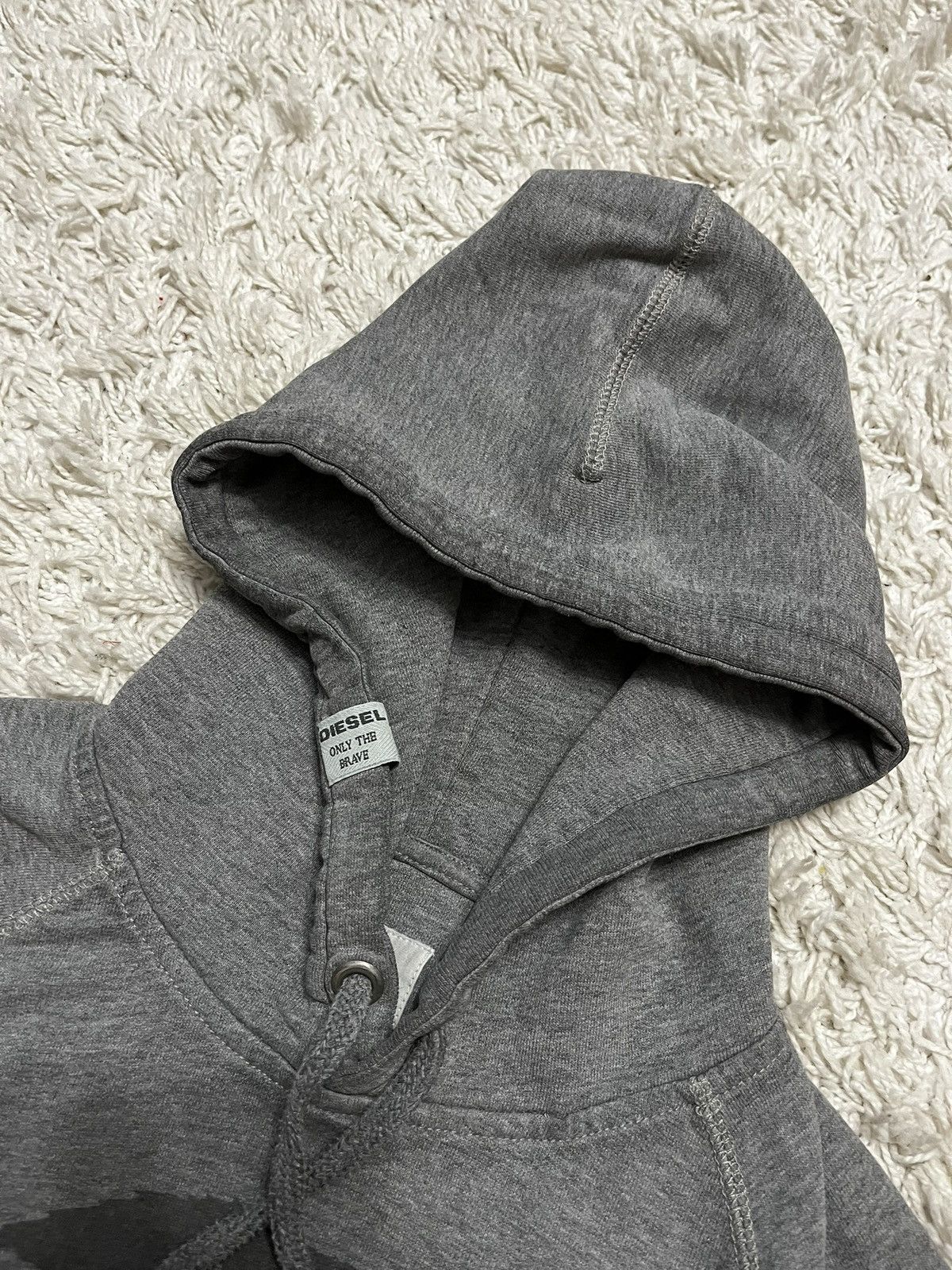 Designer × Diesel × Vintage Vintage Big Logo Hoodie Diesel Colour Grey Size US L / EU 52-54 / 3 - 3 Thumbnail