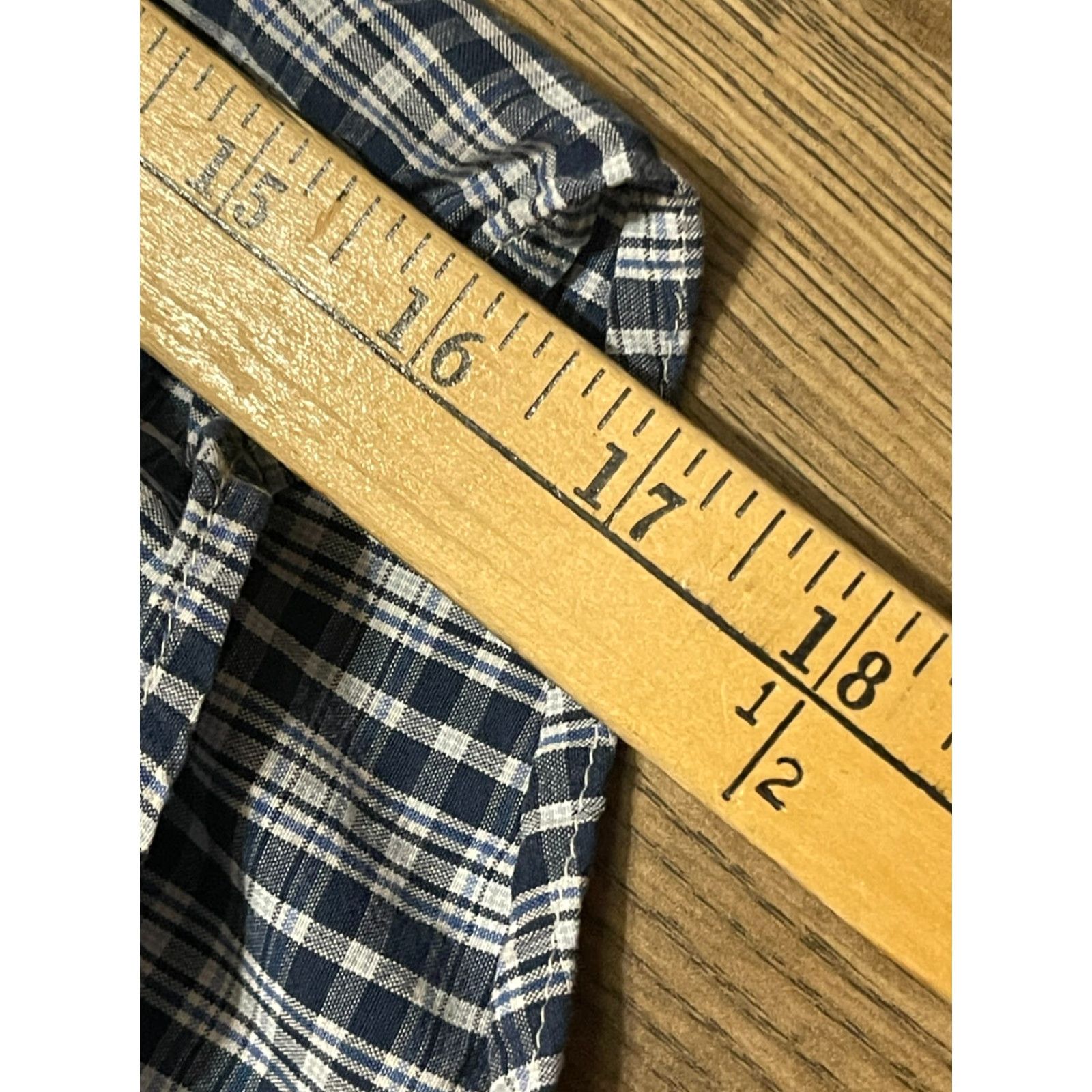Nautica Nautica Shirt Men XXL Blue White Plaid Button Up Short Sleeve Size US XXL / EU 58 / 5 - 7 Thumbnail