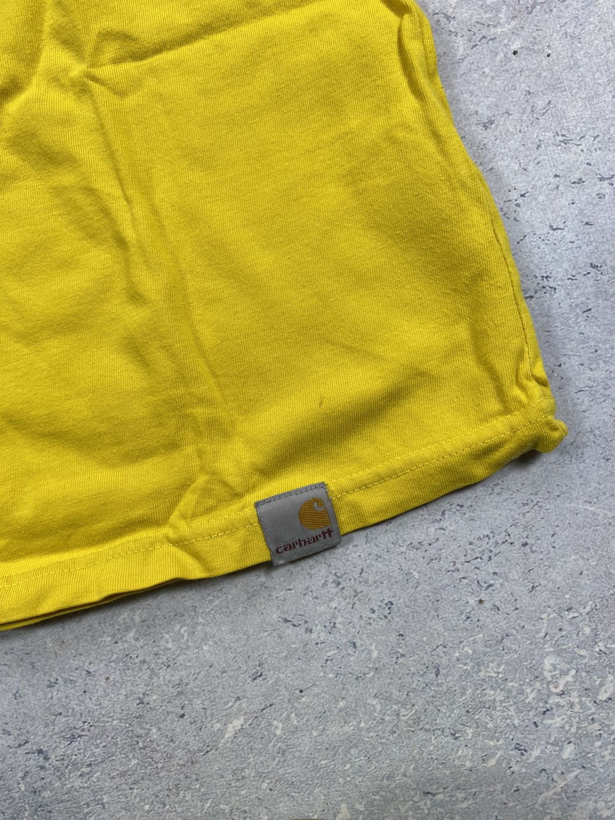 Carhartt × Carhartt Wip Vintage Carhartt Men’s Yellow T-Shirt with Big Logo small Size US S / EU 44-46 / 1 - 5 Thumbnail