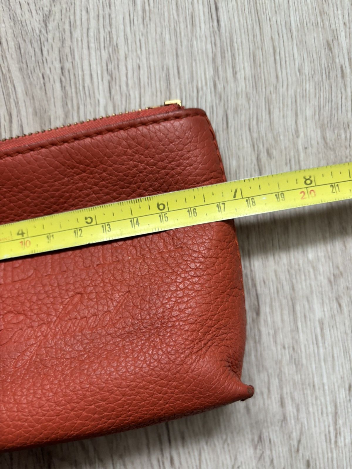 Burberry Burberry Orange Grain Leather Cosmetic Pouch – ROSCROM215CR Size ONE SIZE - 10 Thumbnail