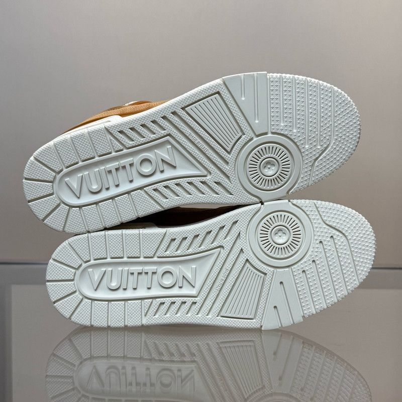 Louis Vuitton Louis Vuitton Trainer Low Top Sneakers in Orange -2508 Size US 6.5 / EU 39-40 - 4 Thumbnail