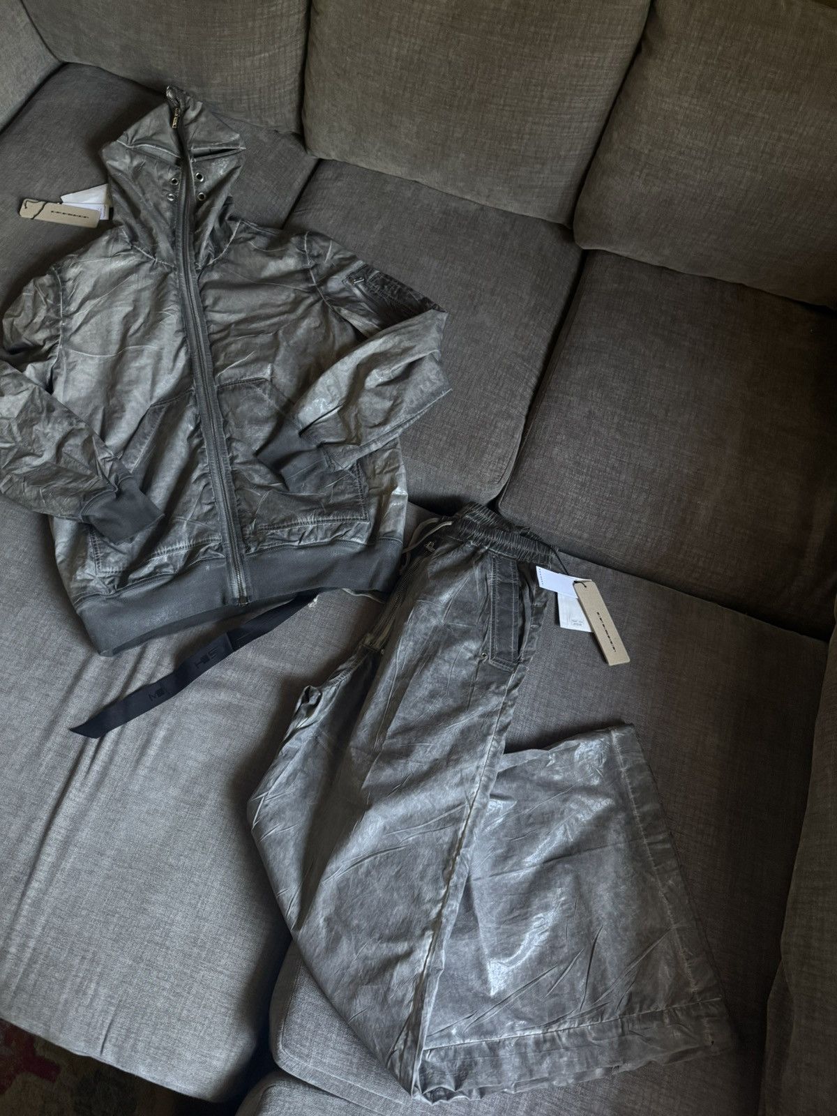 Rick Owens Rick DarkSHDW Gimp Flight Bomber Jacket Size US M / EU 48-50 / 2 - 9 Thumbnail