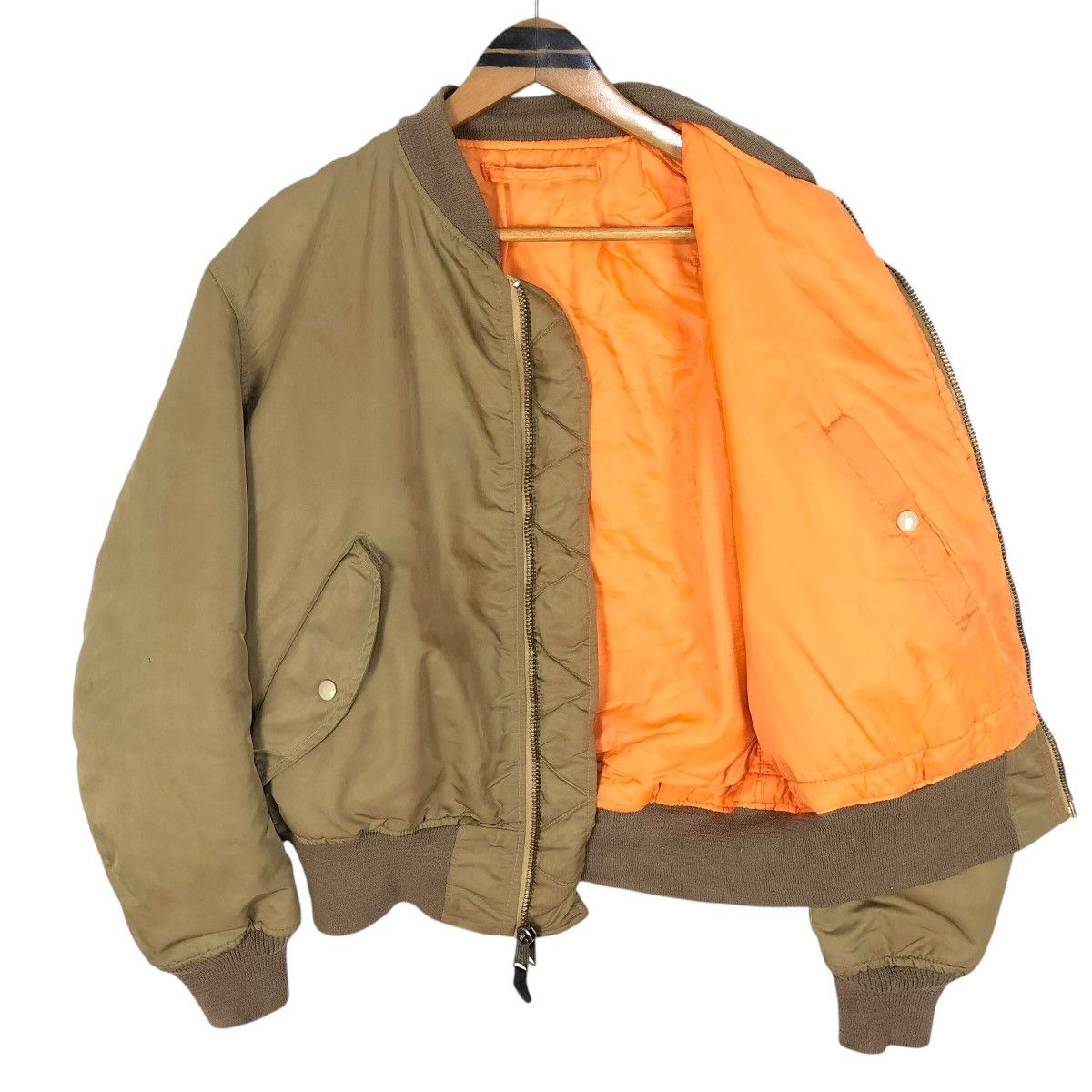 Alpha Industries Vintage 1993 Greenbrier Industries MA-1 Flight Jacket Size US M / EU 48-50 / 2 - 7 Thumbnail