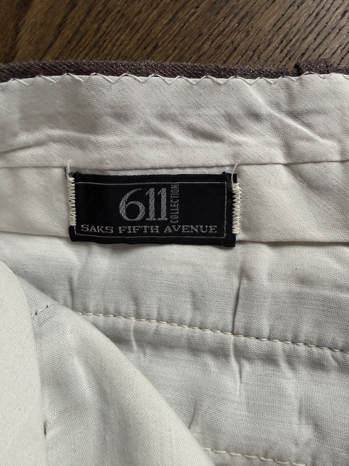 Saks Fifth Avenue Vintage Saks Fifth Avenue 611 Collection Wool Trousers Pants Size US 36 / EU 52 - 2 Thumbnail