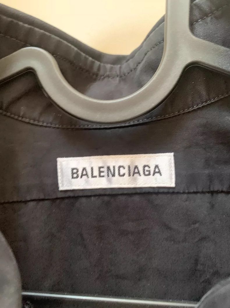Other Balenciaga size 34 Black logo shirt Size M / US 6-8 / IT 42-44 - 2 Thumbnail