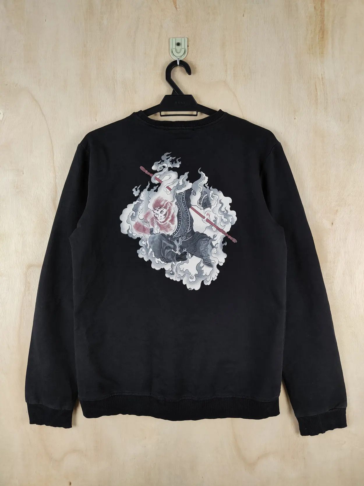 Japanese Brand O.Slangclaa monkey magic Black Sweatshirts #S2623 Size US M / EU 48-50 / 2 - 14 Thumbnail