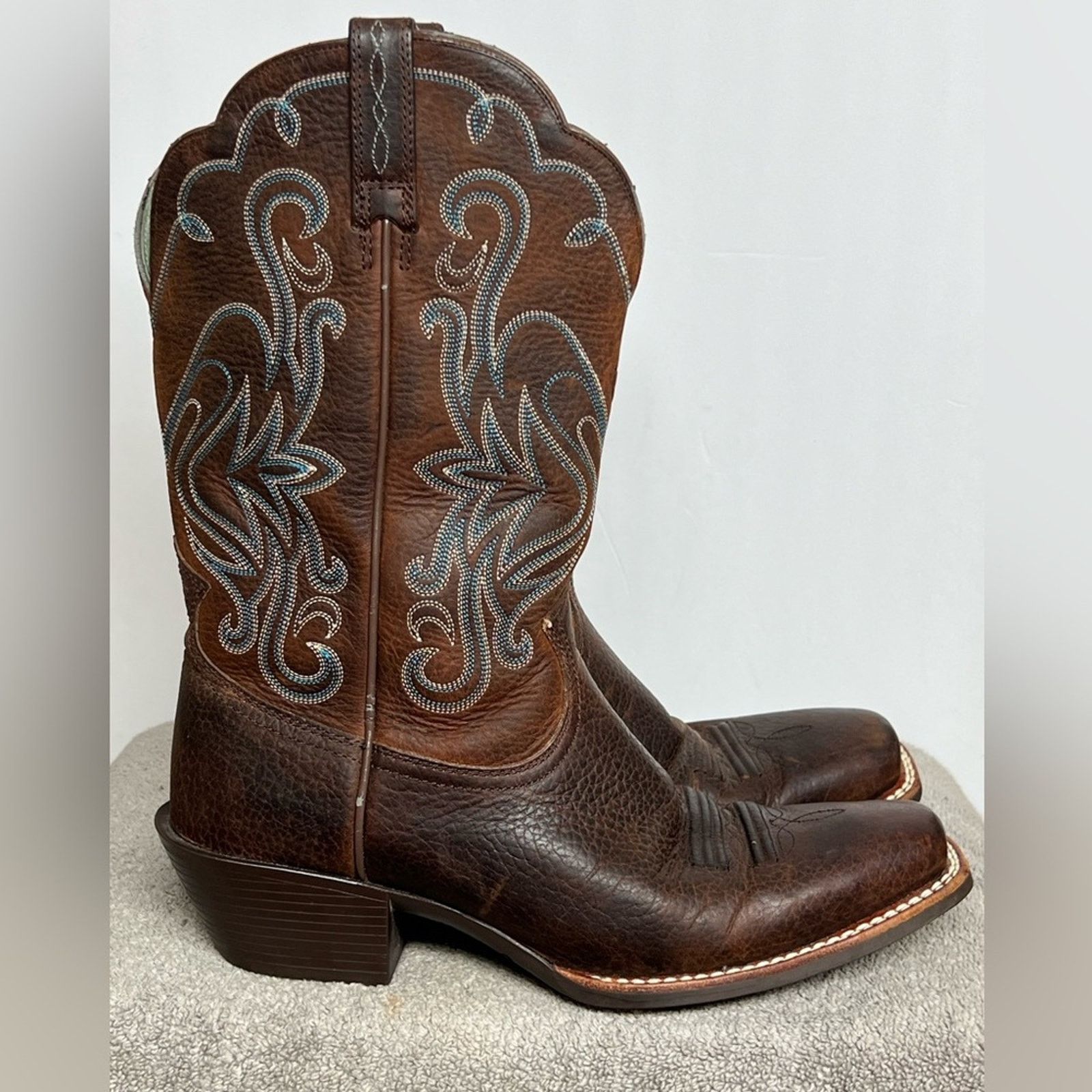 Ariat ARIAT Womens Legend Western Cowboy Boot Size 9.5B Brown NICE Size US 9.5 / IT 39.5 - 2 Thumbnail