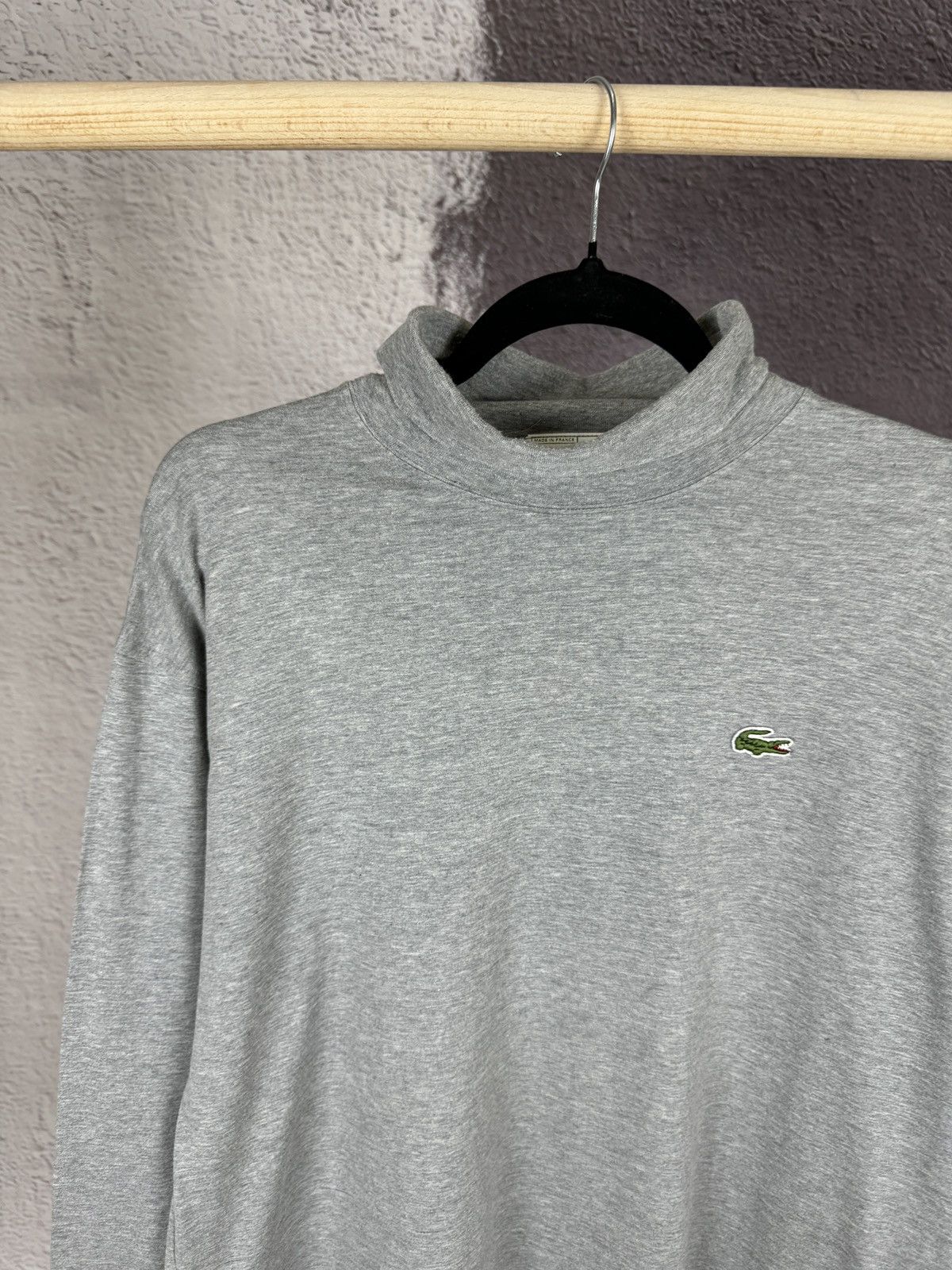 Lacoste × Vintage Chemise Lacoste vintage grey turtleneck long sleeve sweater Size US XL / EU 56 / 4 - 7 Thumbnail