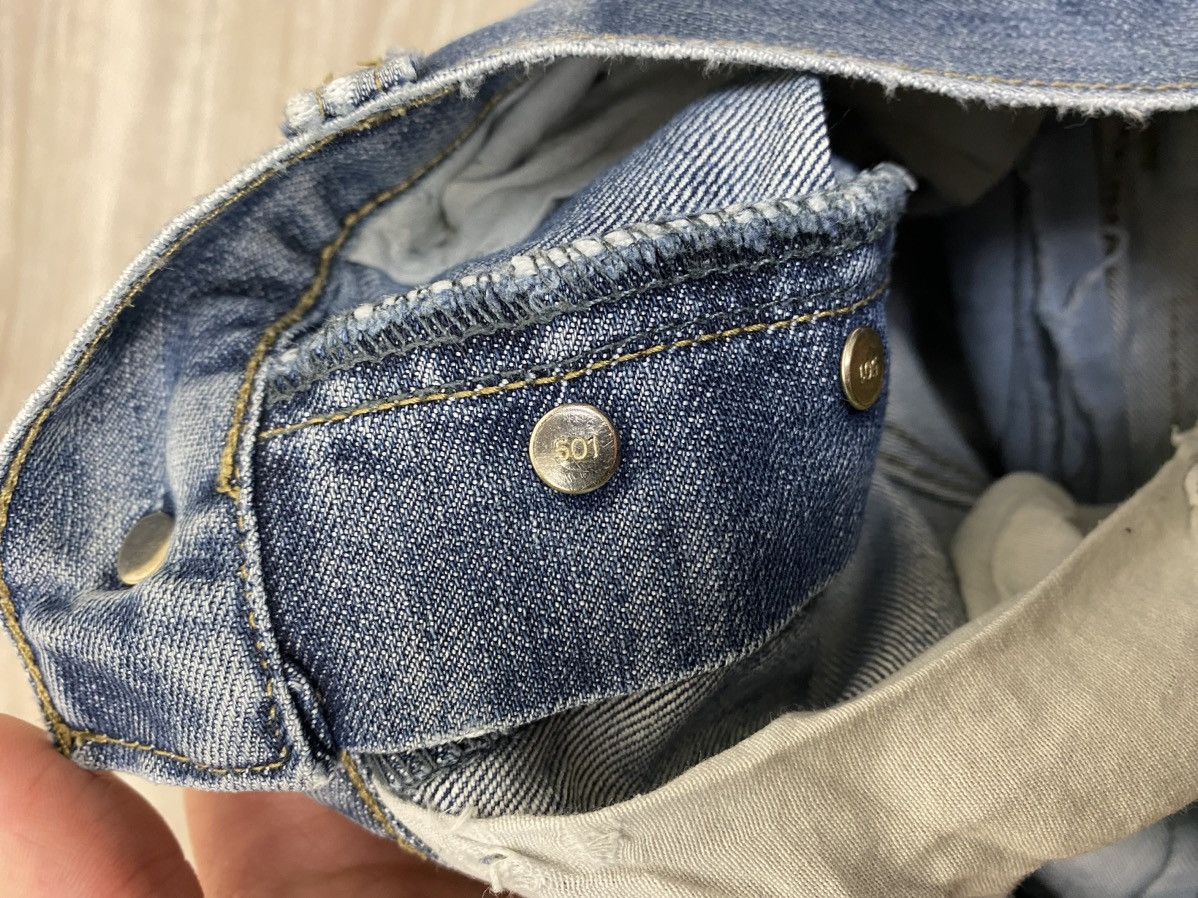 Levi's × Levi's Vintage Clothing × Vintage Vintage Distressed Levi’s 501 Avant Garde Punk jeans Size US 31 - 16 Thumbnail