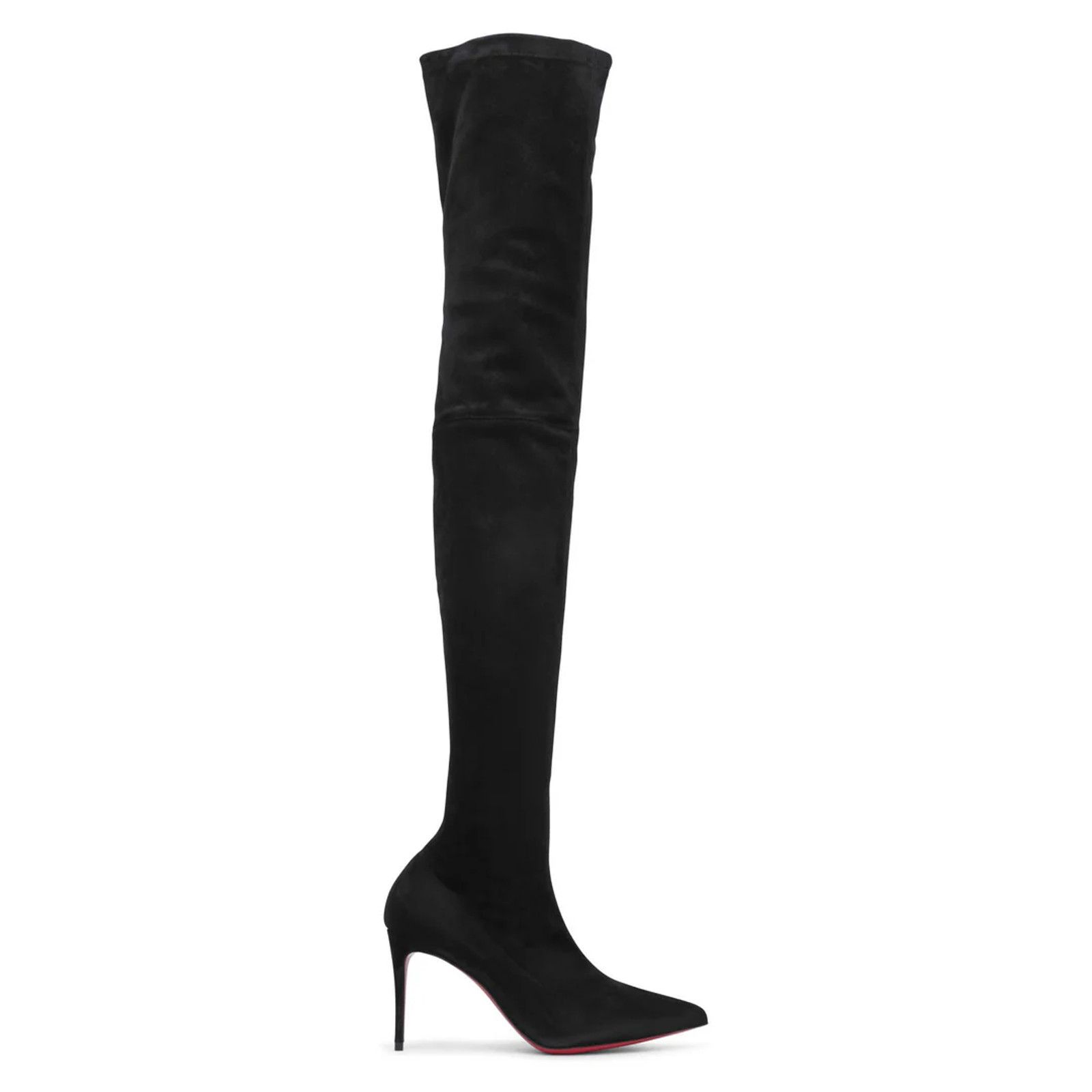 Christian Louboutin Christian Louboutin Kate Botta Alta 85 Black Suede OTK Knee Size US 8.5 / IT 38.5 - 3 Thumbnail