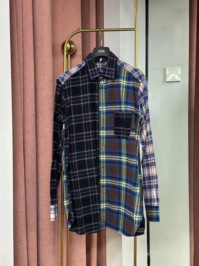 Loewe Loewe Blue checkered shirt long-sleeve top Size M / US 6-8 / IT 42-44 - 1 Thumbnail
