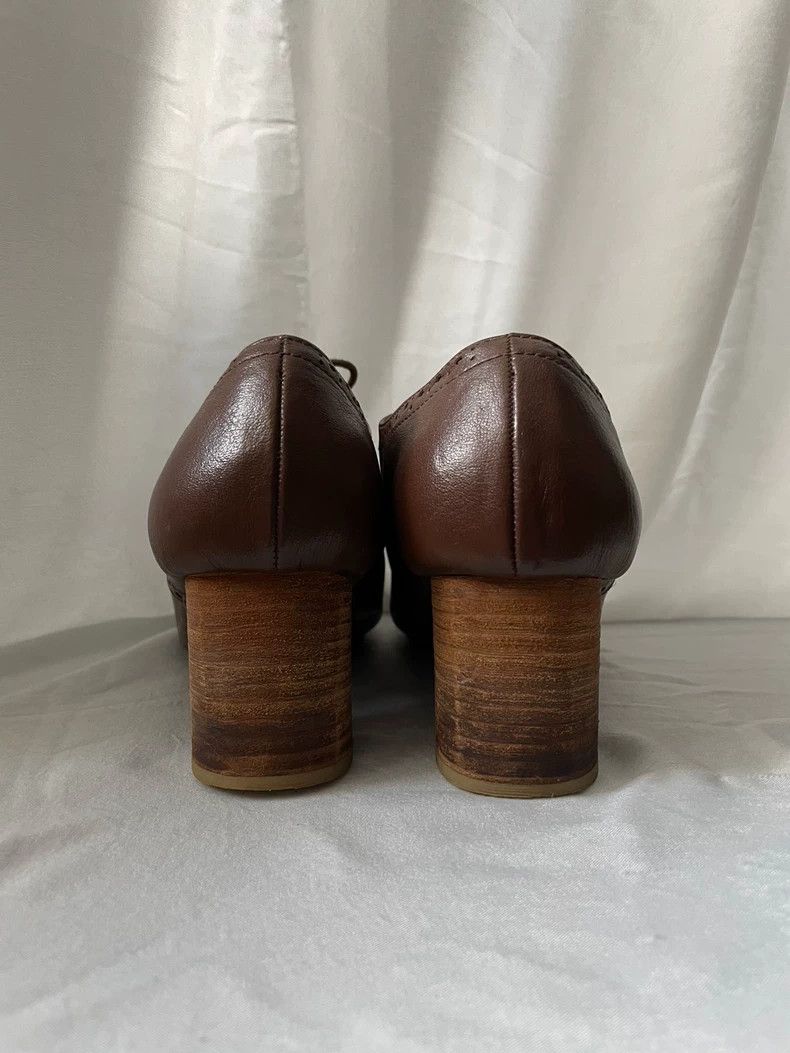 Junya Watanabe Junya Watanabe Medieval Women's Brown High Heeled Oxford Sh Size US 4.5 / IT 34.5 - 6 Thumbnail