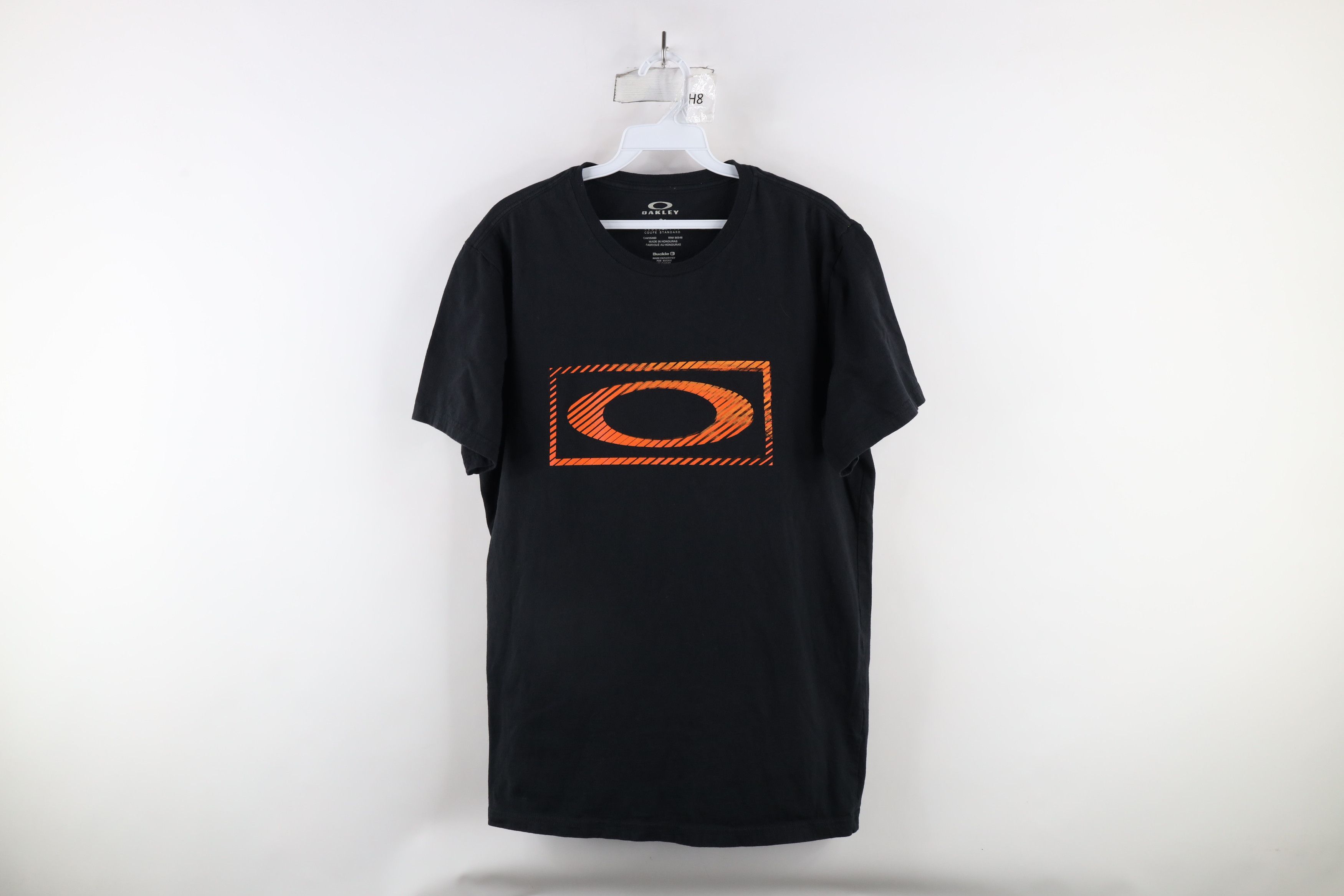 Oakley × Vintage Vintage Oakley Faded Big O Logo Short Sleeve T-Shirt Black Size US M / EU 48-50 / 2 - 1 Thumbnail