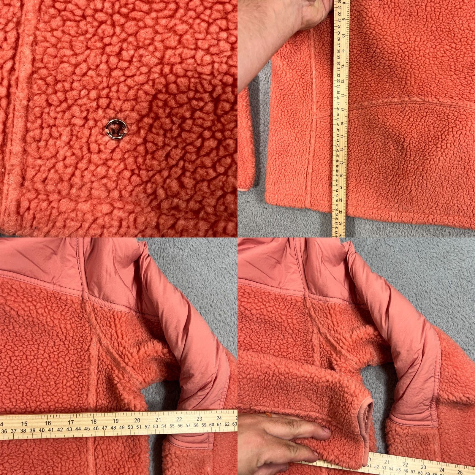 Lululemon Lululemon Textured Fleece Full Zip Jacket Pink Size 8 Womens Size M / US 6-8 / IT 42-44 - 8 Thumbnail