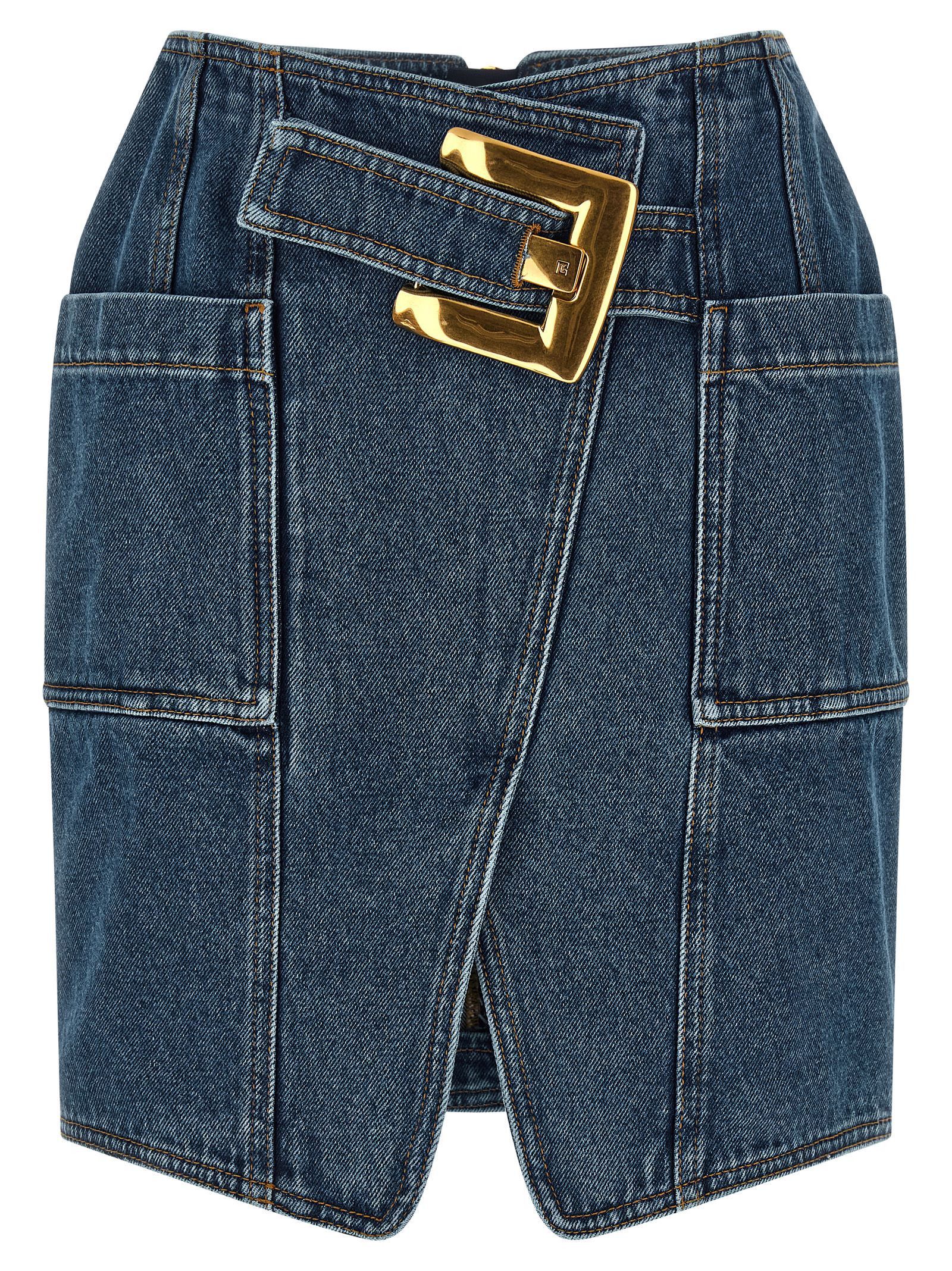 Balmain 'Belted' Skirt Size 26" / US 2 / IT 38 - 1 Thumbnail