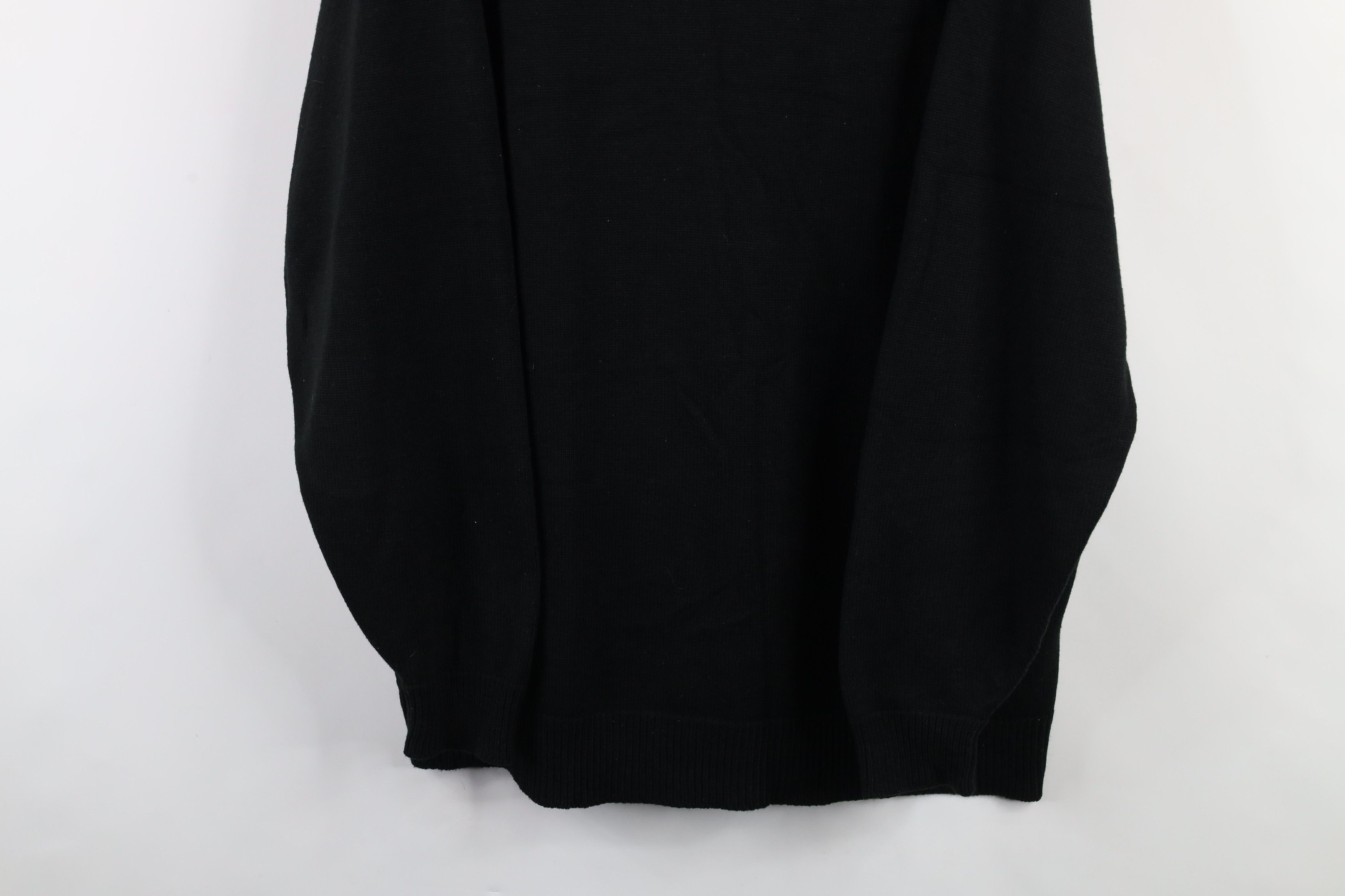 Vintage Vintage 90s Streetwear Baggy Mock Neck Knit Sweater Black Size US XXL / EU 58 / 5 - 3 Thumbnail