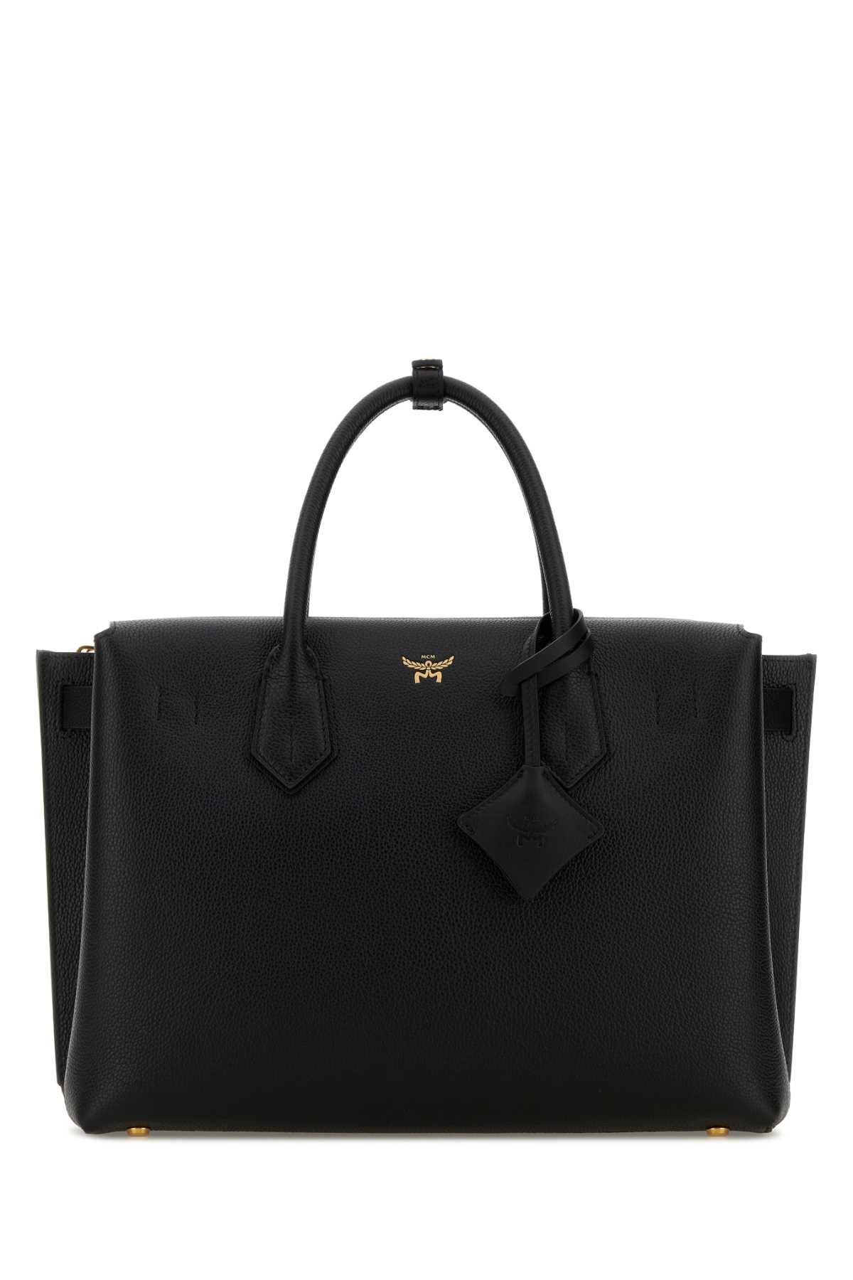MCM Black Leather Milla Handbag Size ONE SIZE - 1 Thumbnail