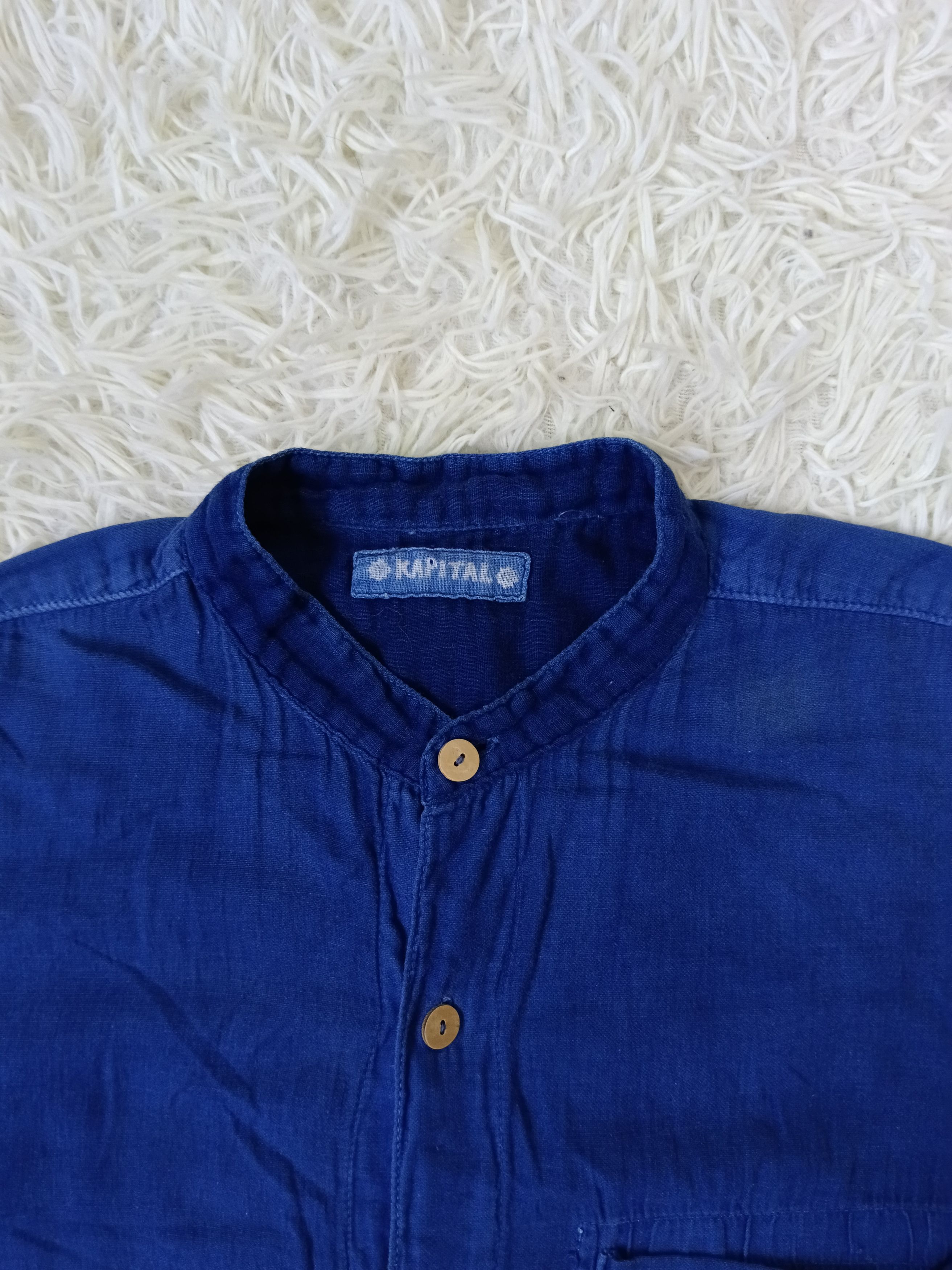 Kapital KAPITAL BLUE INDIGO BUTTON UP Size US S / EU 44-46 / 1 - 5 Thumbnail