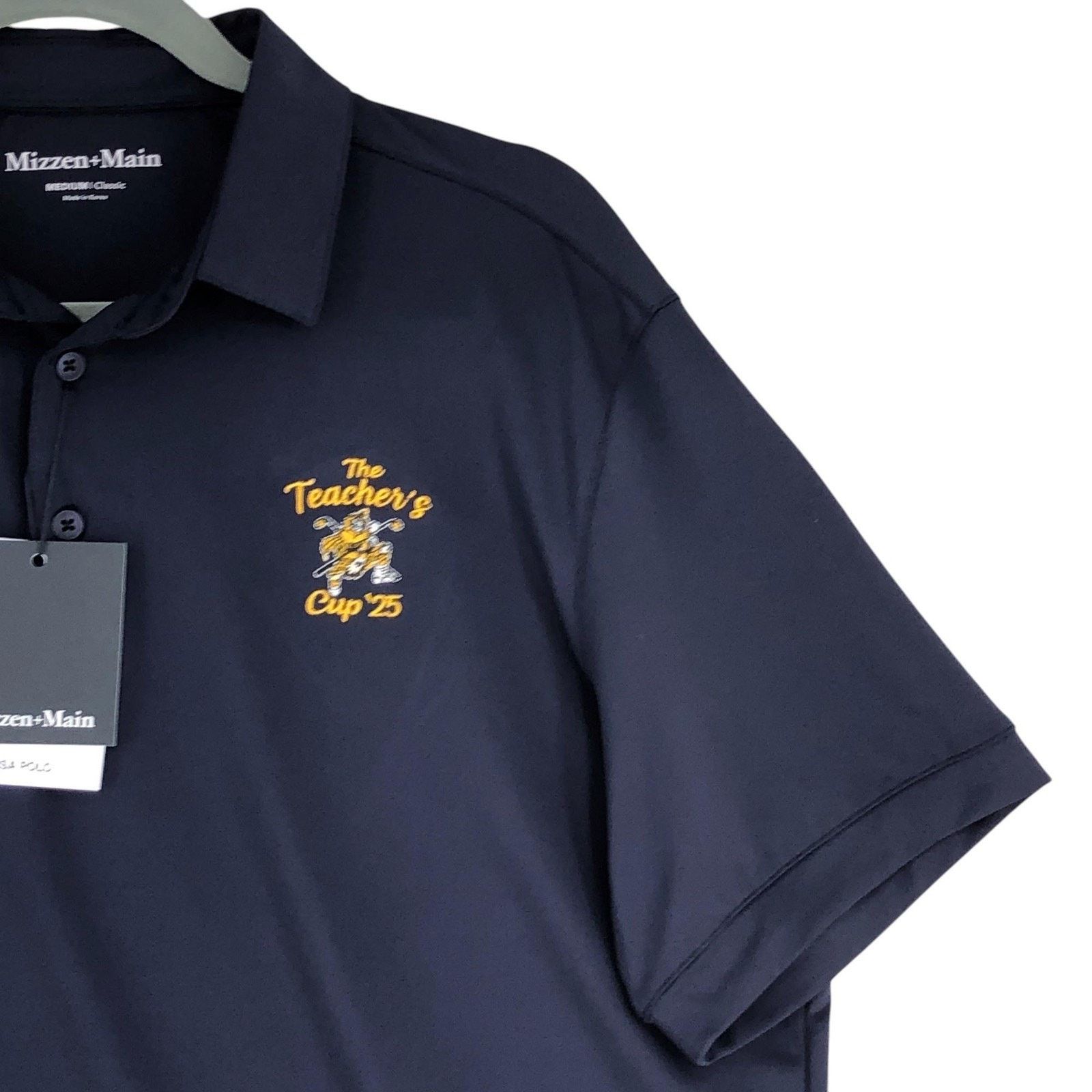 Mizzen+Main Mizzen+Main Polo Shirt M Navy Teachers Cup '25 Highland Park Size US M / EU 48-50 / 2 - 7 Thumbnail