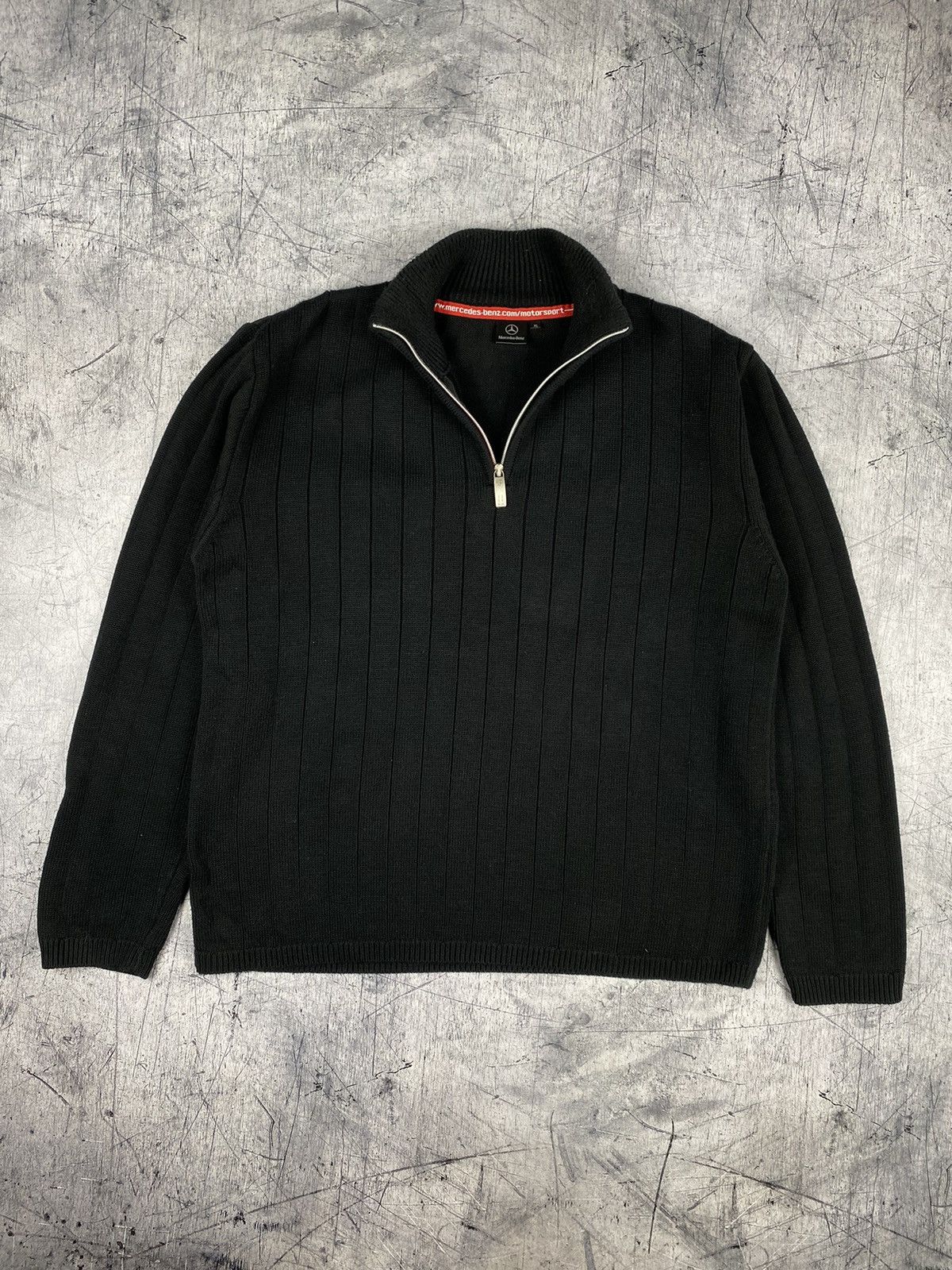 Mercedes-Benz Vintage Mercedes Benz Zip 1/3 Sweater Size XL Size US XL / EU 56 / 4 - 2 Thumbnail