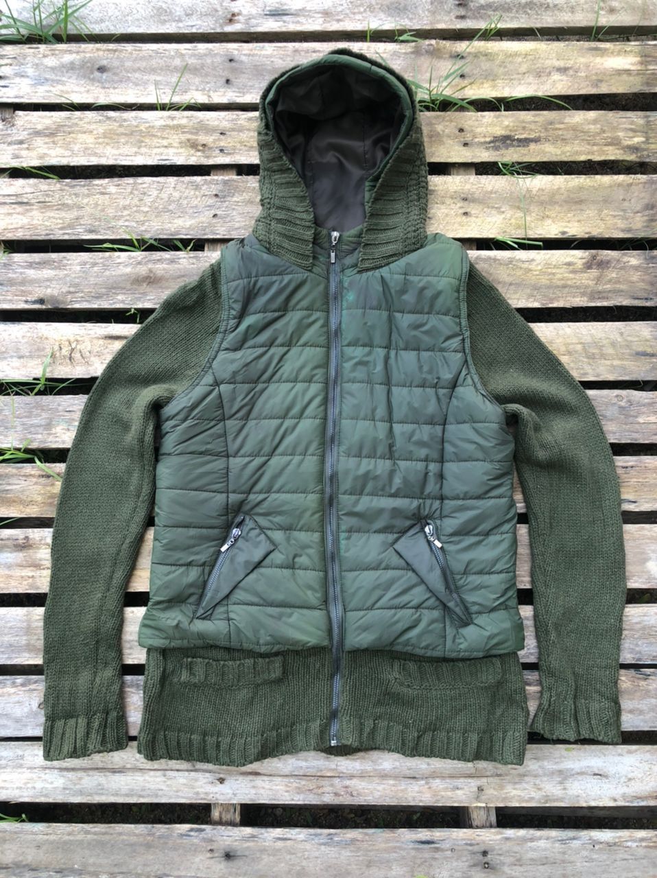 Vintage Unbrand Knit Puffer Down Jacket