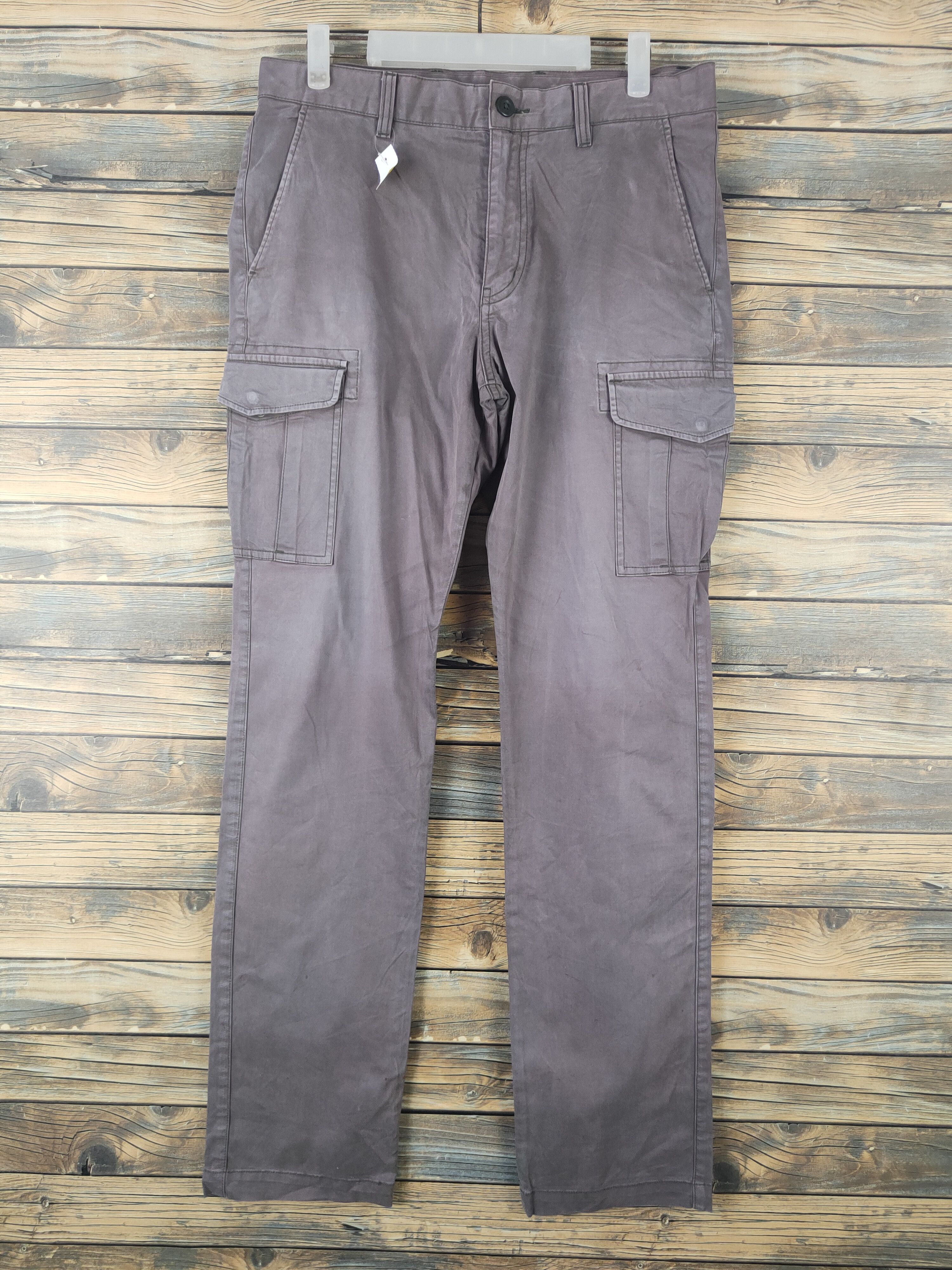 Japanese Brand DL Uniqlo Dark Gray Multipocket Tactical Cargo Pants #1872 Size US 33 - 1 Thumbnail