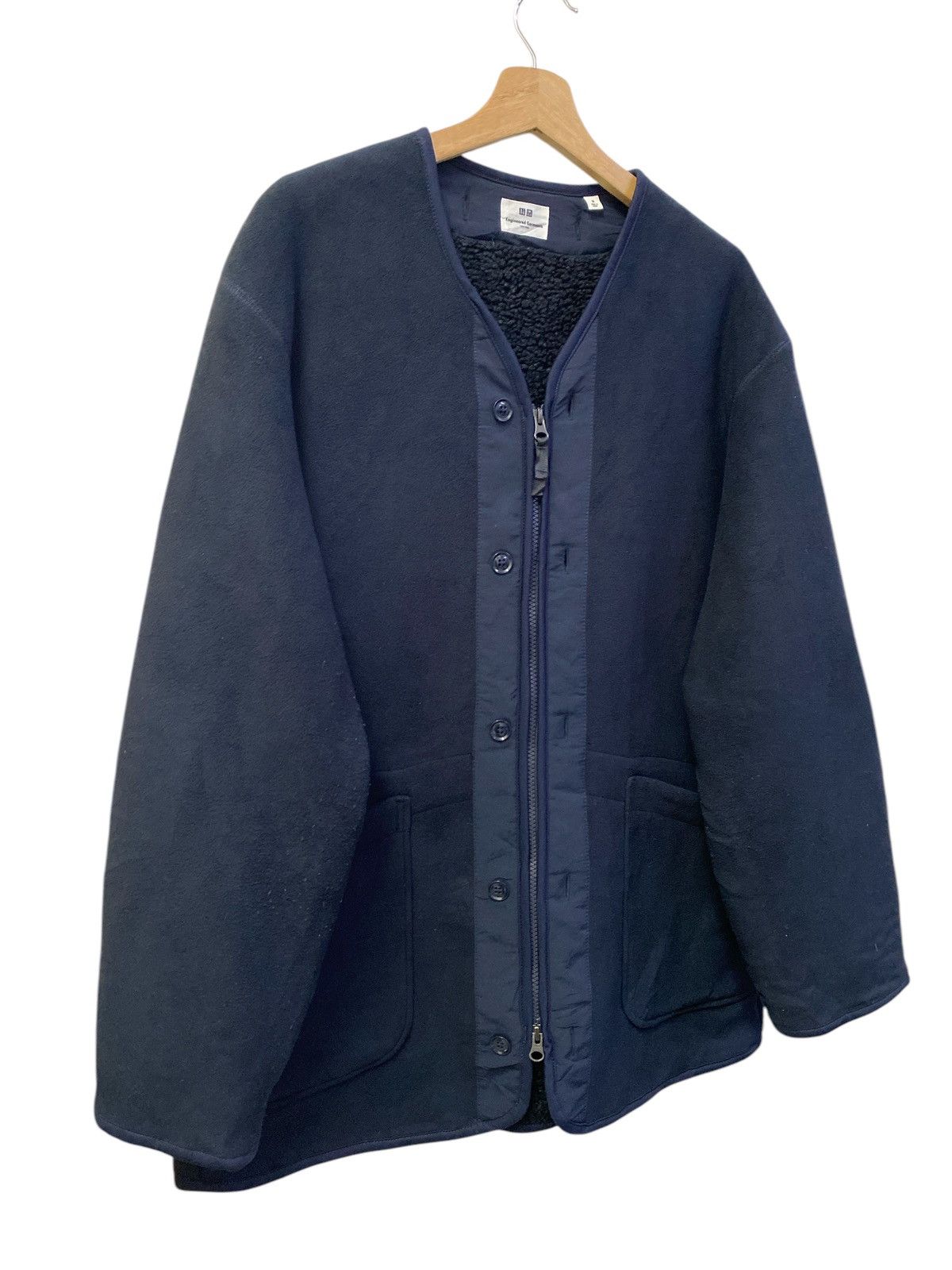 Engineered Garments × Uniqlo Engineered Garments New York x Uniqlo Fleece Collarless Coat Size US M / EU 48-50 / 2 - 3 Thumbnail