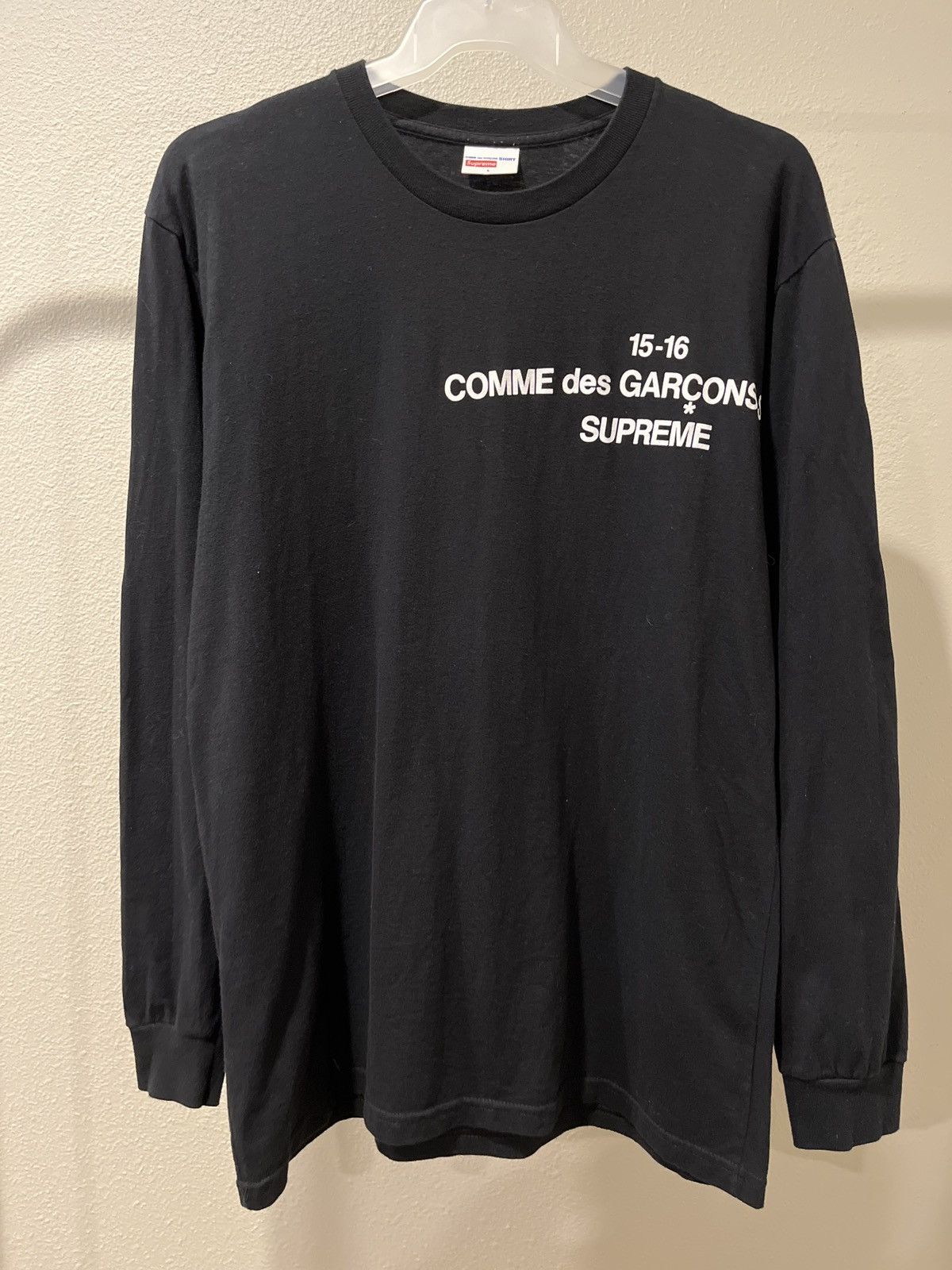 トップス supreme comme des garcons 15-16 LONG TEE Comme des Garcons × Supreme Supreme CDG long sleeve tee 15