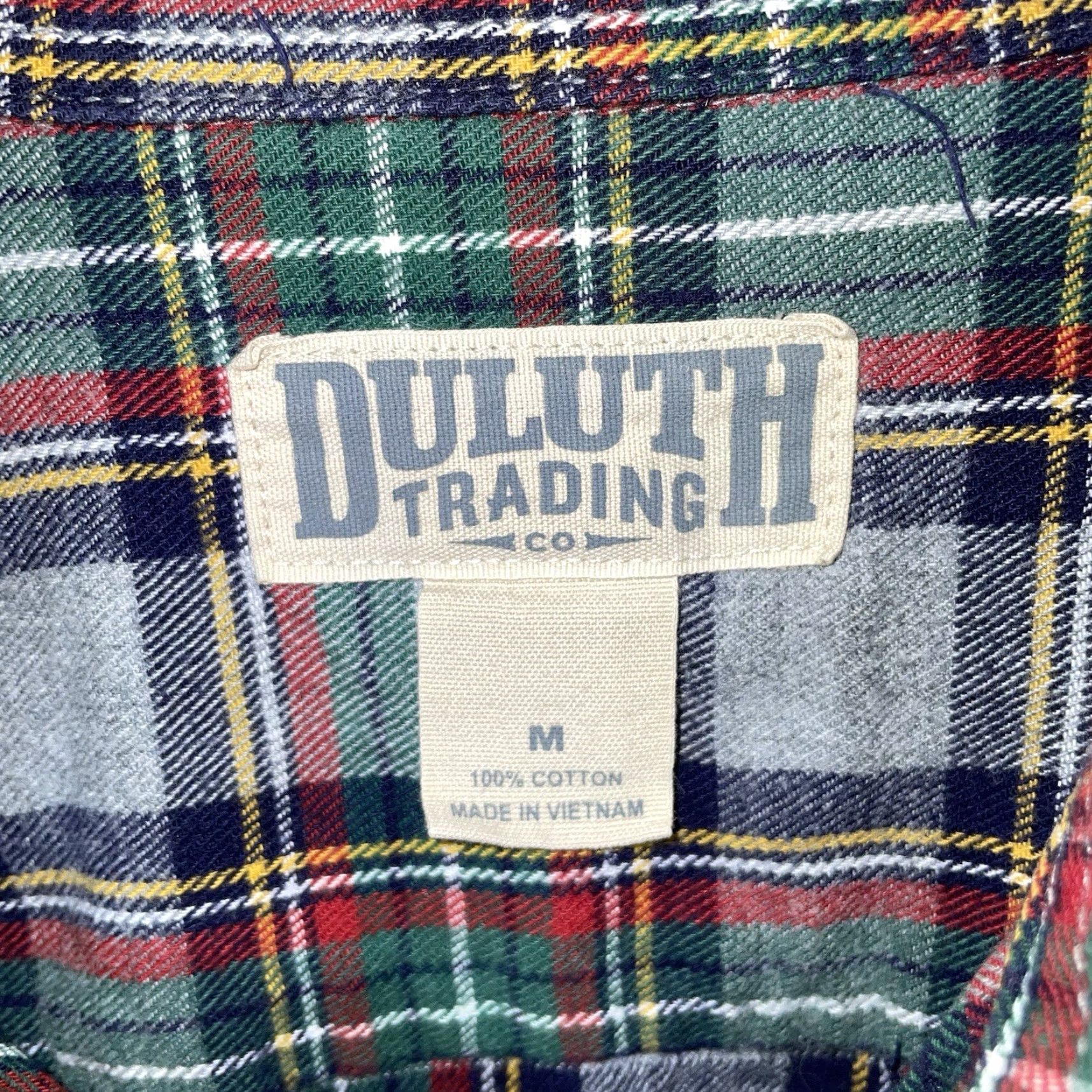 CO Duluth Trading Co Plaid Cotton Flannel 3/4 Sleeve Button-Down Shirt M Multicolor Mens Size US M / EU 48-50 / 2 - 4 Thumbnail