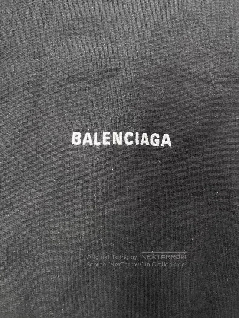 Balenciaga Balenciaga Collar Embroidered Raglan Sleeve Sweatshirt Size US L / EU 52-54 / 3 - 3 Thumbnail