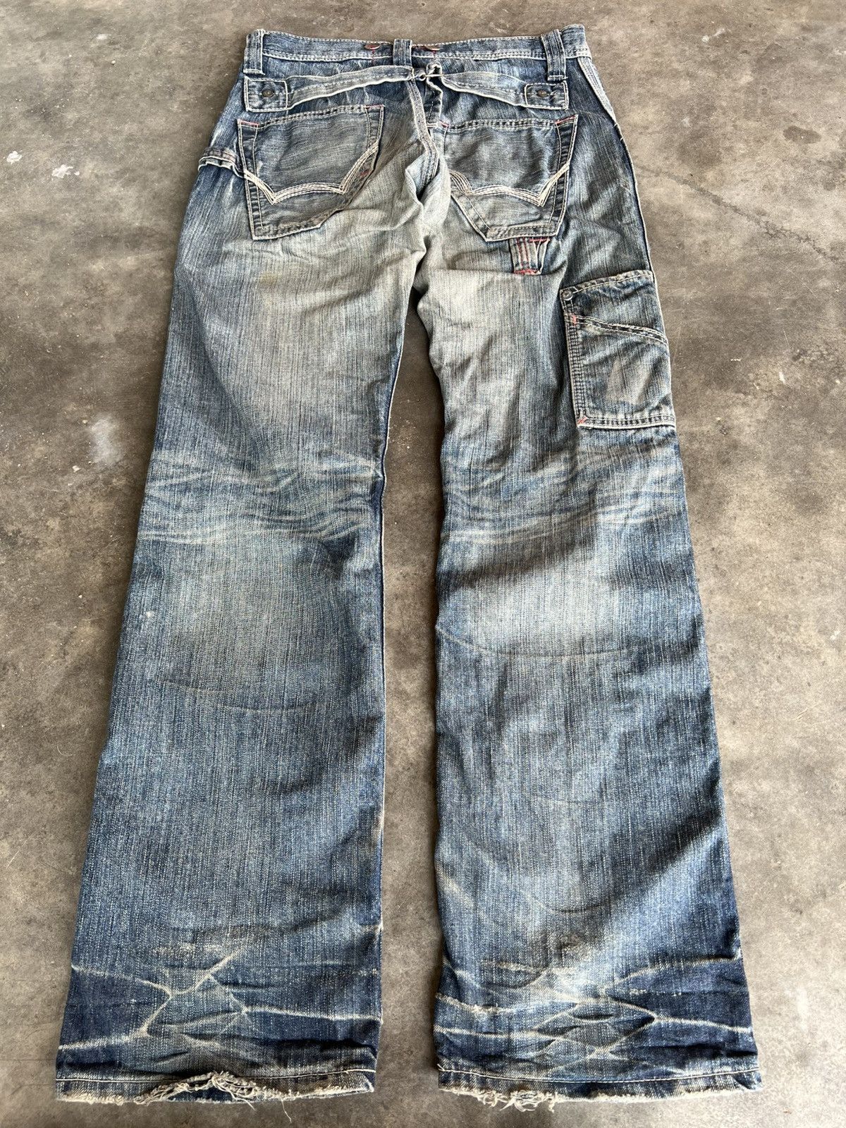 Edwin 💥Flare💥Edwin 503 Blue Trip Backle Back Jean Size US 30 / EU 46 - 2 Thumbnail