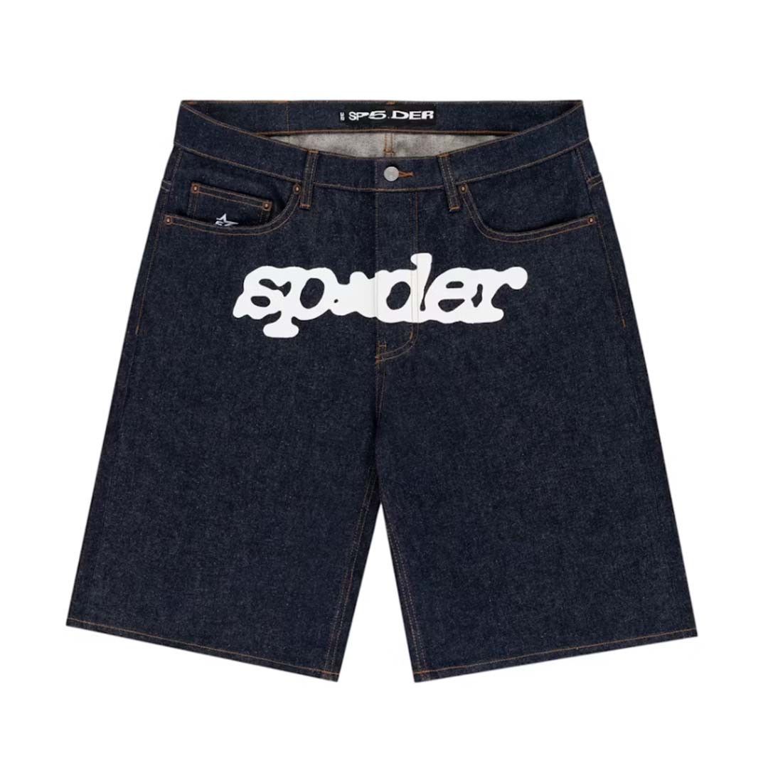 Sp5der V3 Logo Denim Short Indigo Size US 30 / EU 46 - 1 Thumbnail