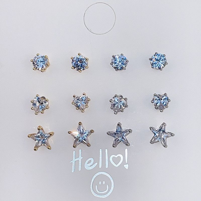 Jewelry Punk Earrings One Pairs Chrome Jewelry Size ONE SIZE - 4 Thumbnail