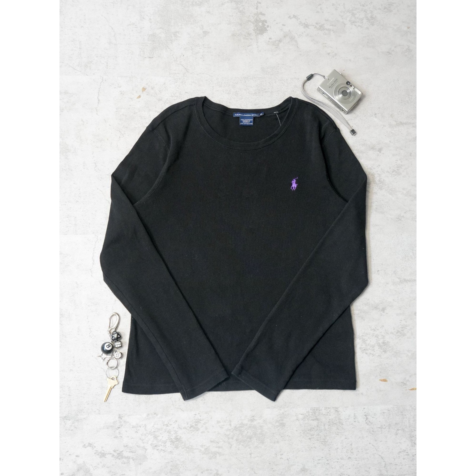 Polo Ralph Lauren Vintage Polo Ralph Lauren Sport Black Sweater Size XL / US 12-14 / IT 48-50 - 2 Thumbnail