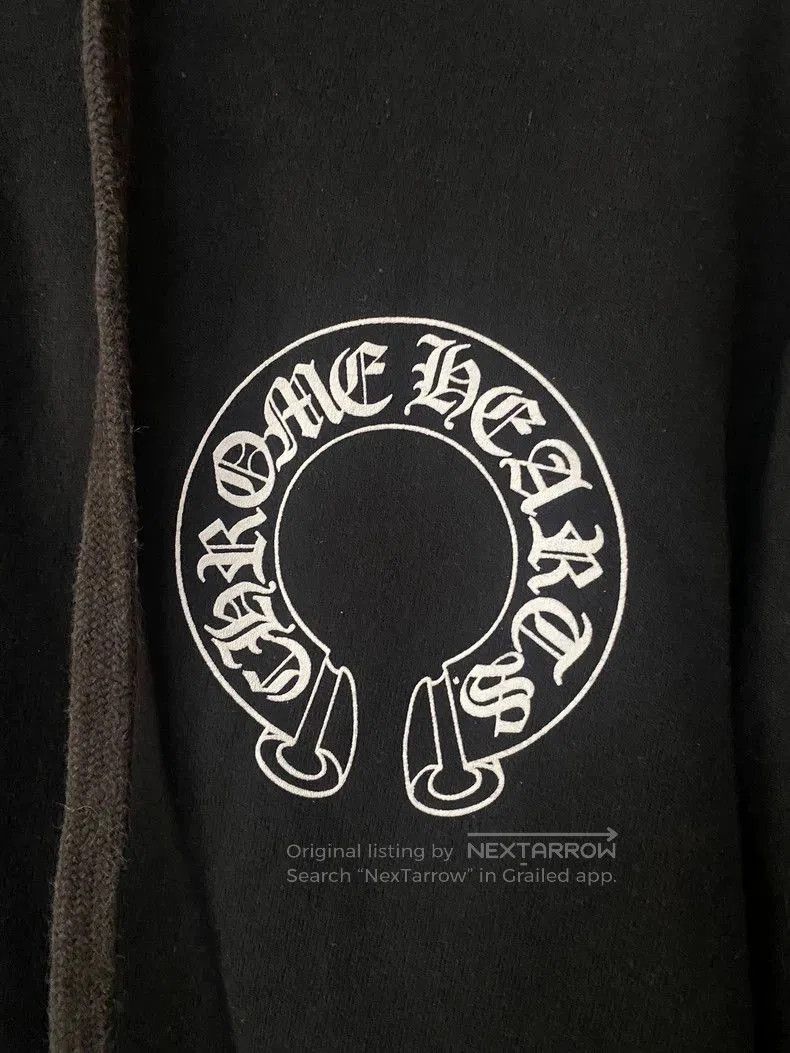 Chrome Hearts Chrome Hearts Black Zip Hoodie with White Prints. Size US M / EU 48-50 / 2 - 3 Thumbnail