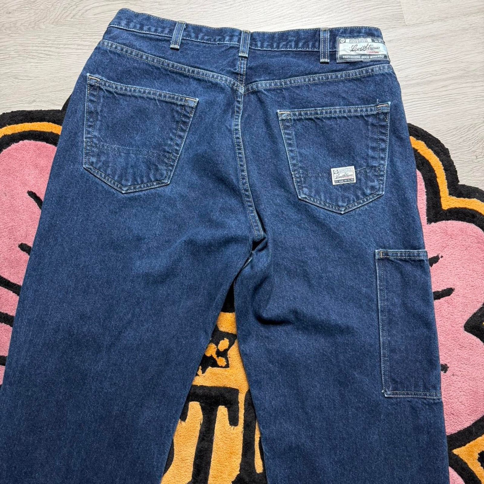 Levi's × Vintage Vintage Y2K Levi’s Strauss Workwear Double Knee Denim Jeans Size US 36 / EU 52 - 8 Thumbnail