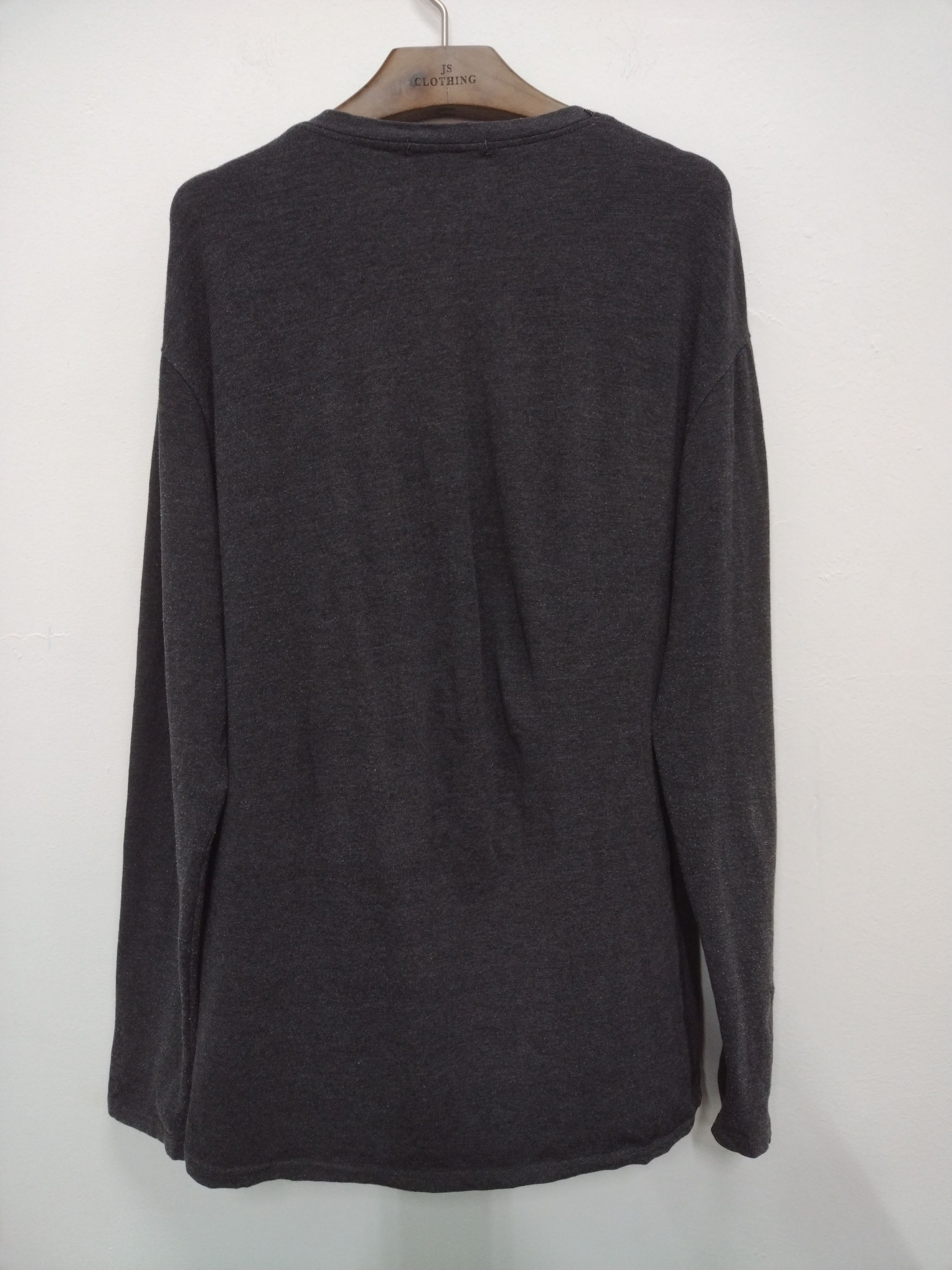 Dolce & Gabbana × Vintage Iconic vtg Dolce Gabbana Wool Cotton Longsleeve V Neck Size US L / EU 52-54 / 3 - 3 Thumbnail