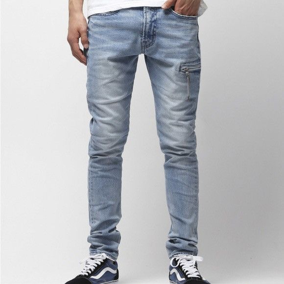 FR2 FR2 Denim Cowhide Distressed Knee Tappered Fits Denim Pants Size US 33 - 13 Thumbnail