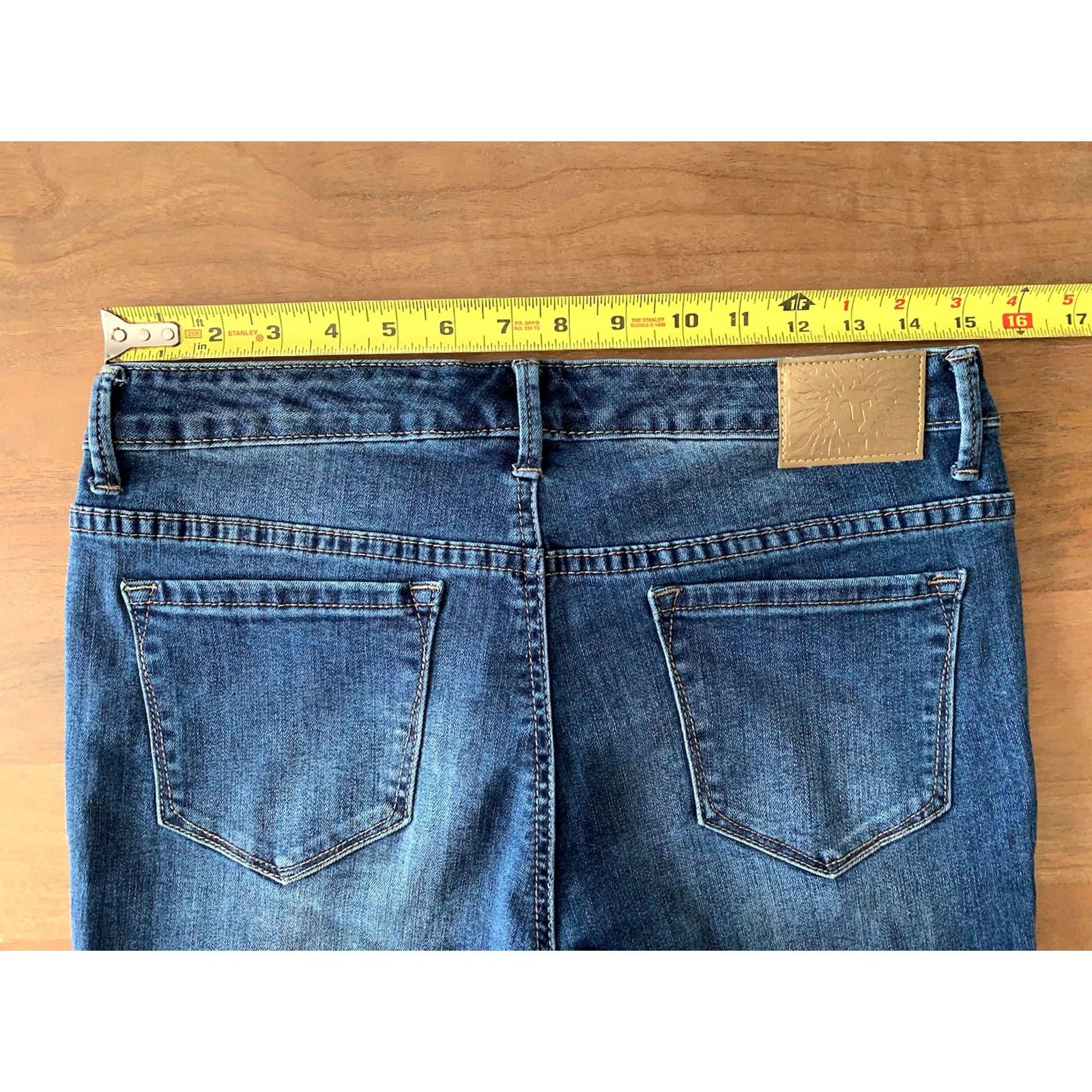 Anne Klein Anne Klein Jeans Women’s 30x27 Skinny Ankle Zip Denim Blue Medium Wash Regular Rise 27 In Inseam Size 30" / US 8 / IT 44 - 7 Thumbnail