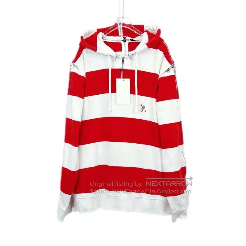 Burberry Burberry Striped Red and White Long Sleeve Hoodie. Size XL / US 12-14 / IT 48-50 - 1 Thumbnail