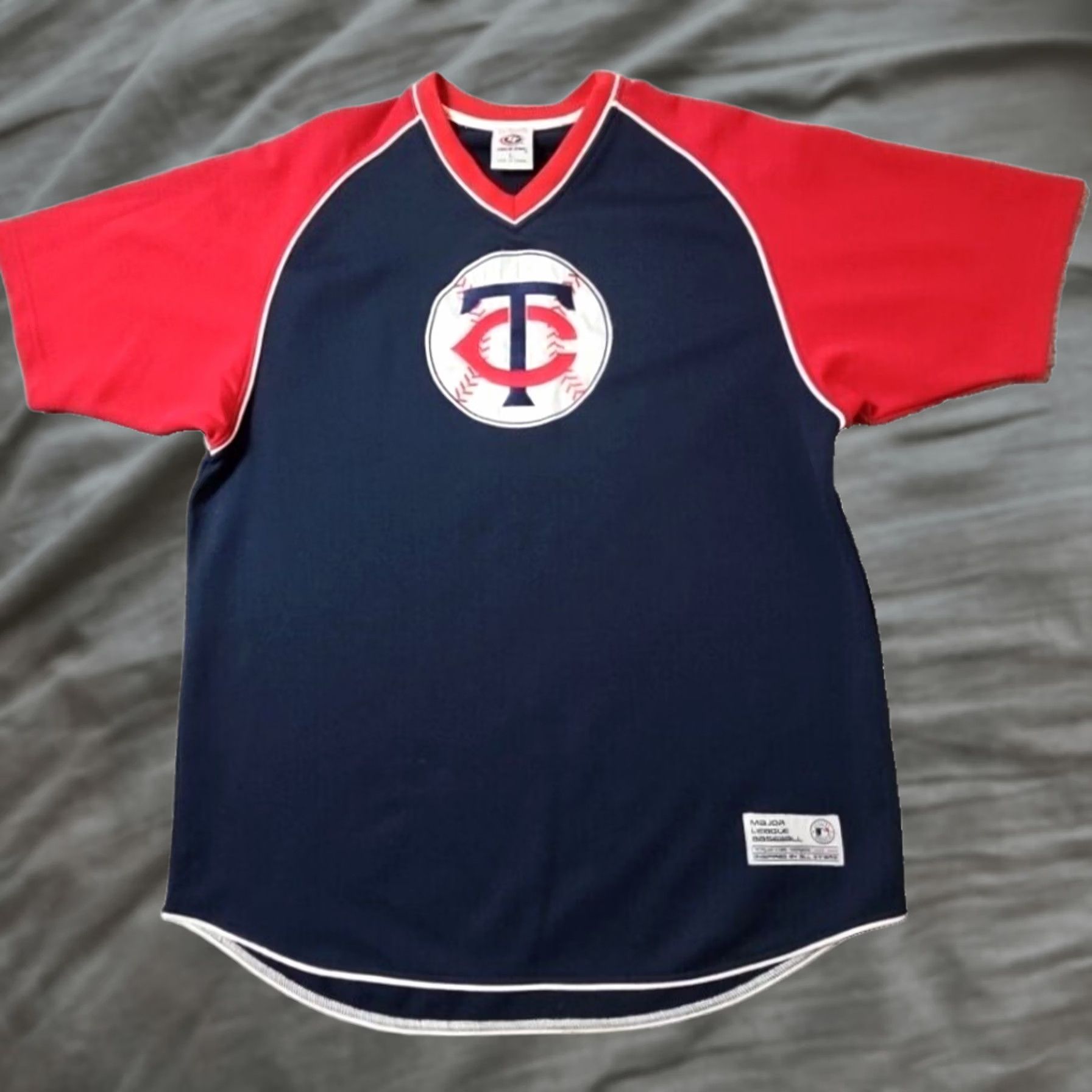 Twins Minnesota Twins Shirt Sewn Logo Embroidered True Fan Large Baseball Jersey Men Size US L / EU 52-54 / 3 - 1 Thumbnail