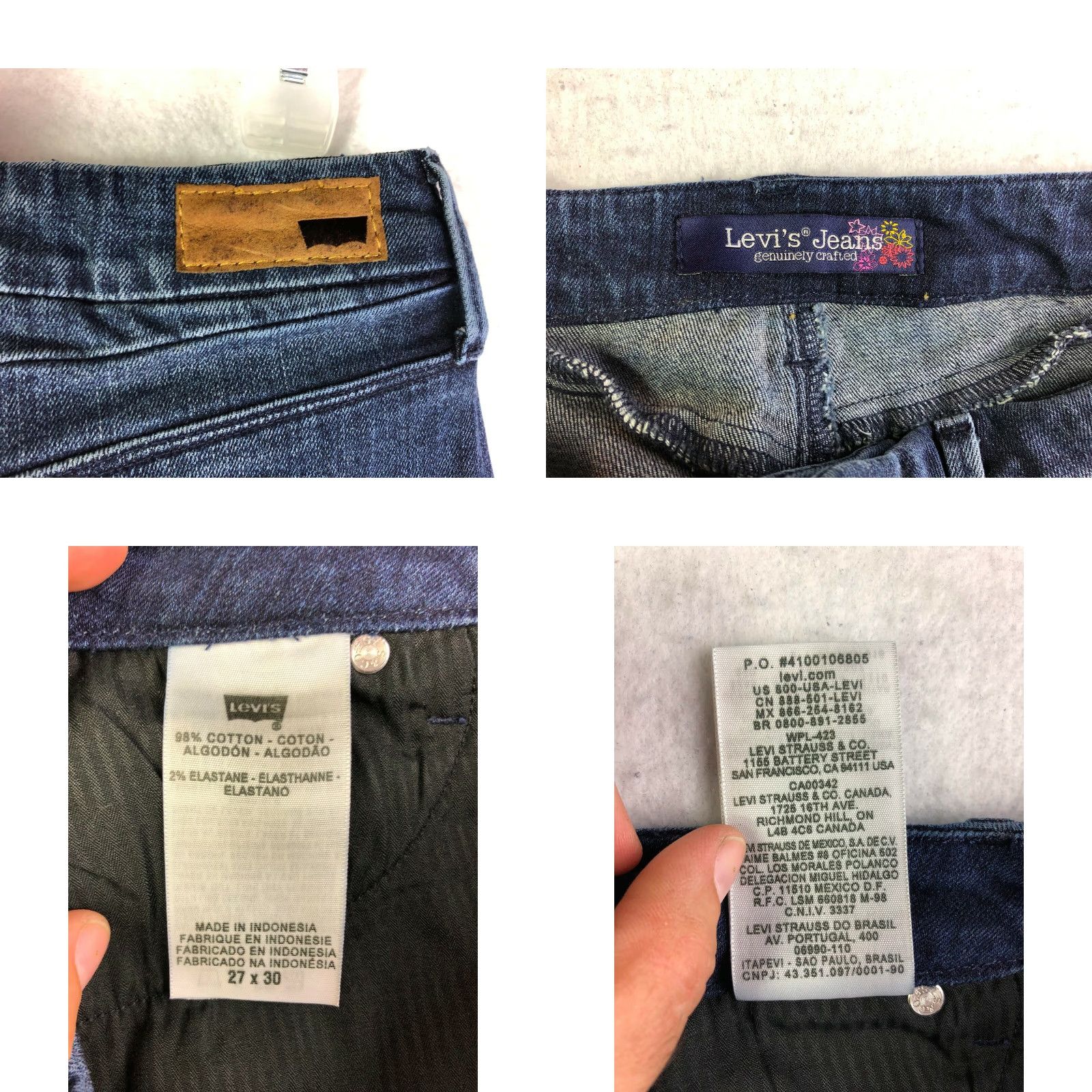 Levi's Levi's Mini Skirt Blue Denim Cotton Size 27 Women Regular Waist 29" Measured Vintage No Slit Zip Front Size 27" / US 4 / IT 40 - 8 Thumbnail