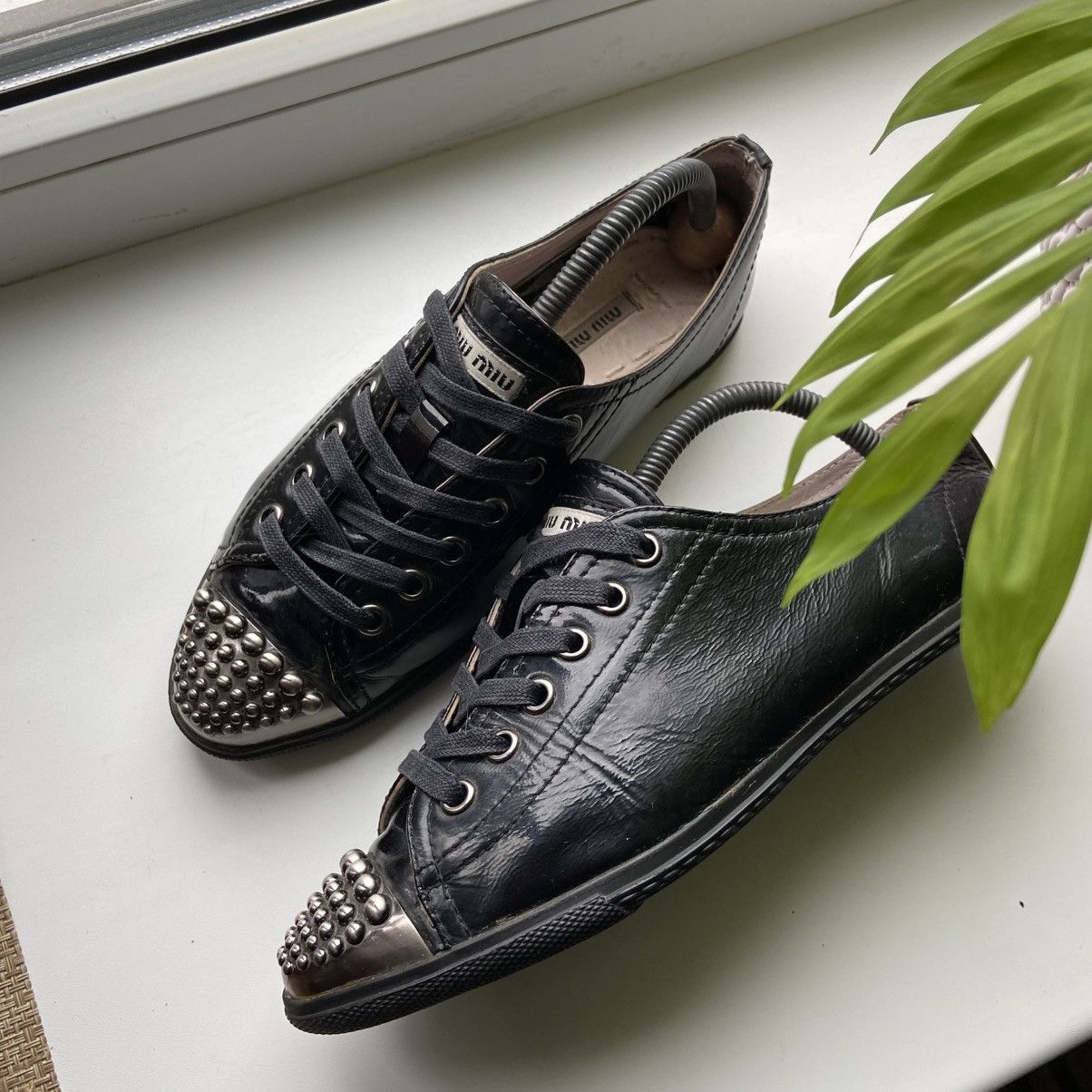 Miu Miu 📌 Vintage Miu Miu Y2K Rare Low top Trainers Prada Size US 9 / IT 39 - 3 Thumbnail