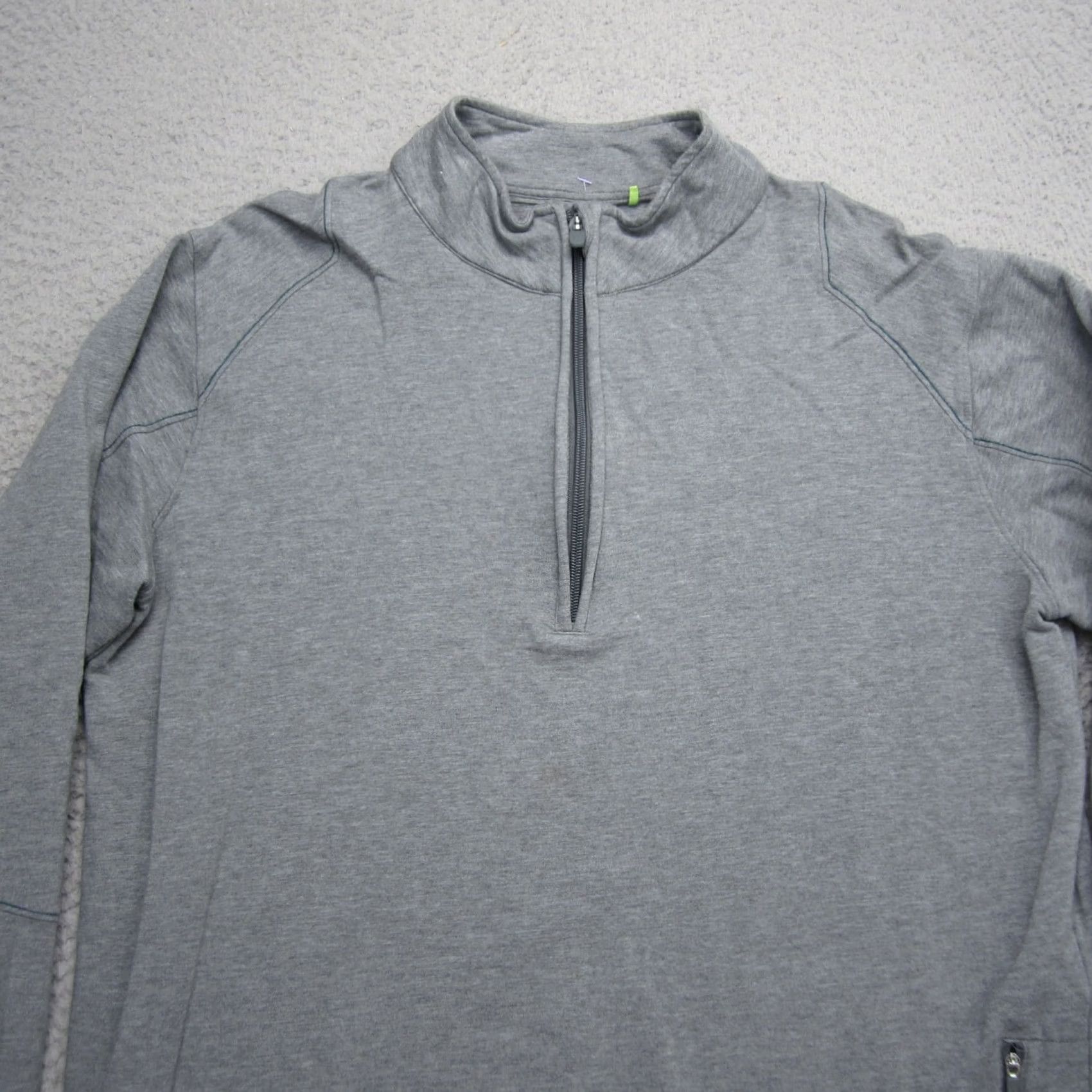 Vintage Tasc Sweater Mens Medium Gray 1/4 Zip Bamboo Performance Base Layer Pullover Size US M / EU 48-50 / 2 - 4 Thumbnail