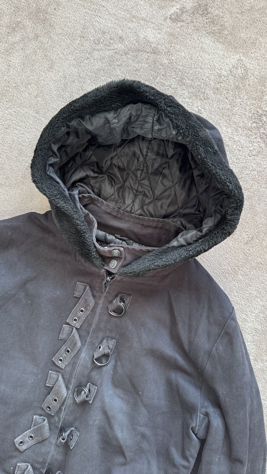 Le Grande Bleu (L.G.B.) Emp Punk Gothic Y2K Faded coat Jacket lgb RAF Simons Vibe Size US M / EU 48-50 / 2 - 6 Thumbnail