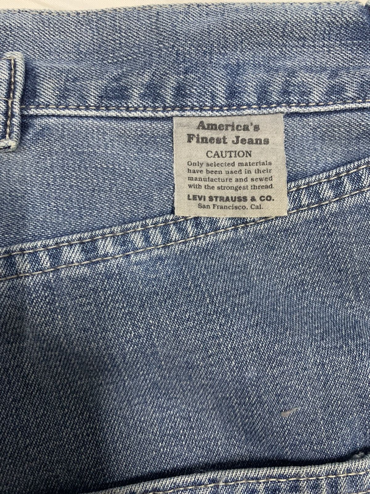 Levi's Vintage 90s Levis Faded Buckle Back Baggy Distressed Jeans Size US 34 / EU 50 - 15 Thumbnail
